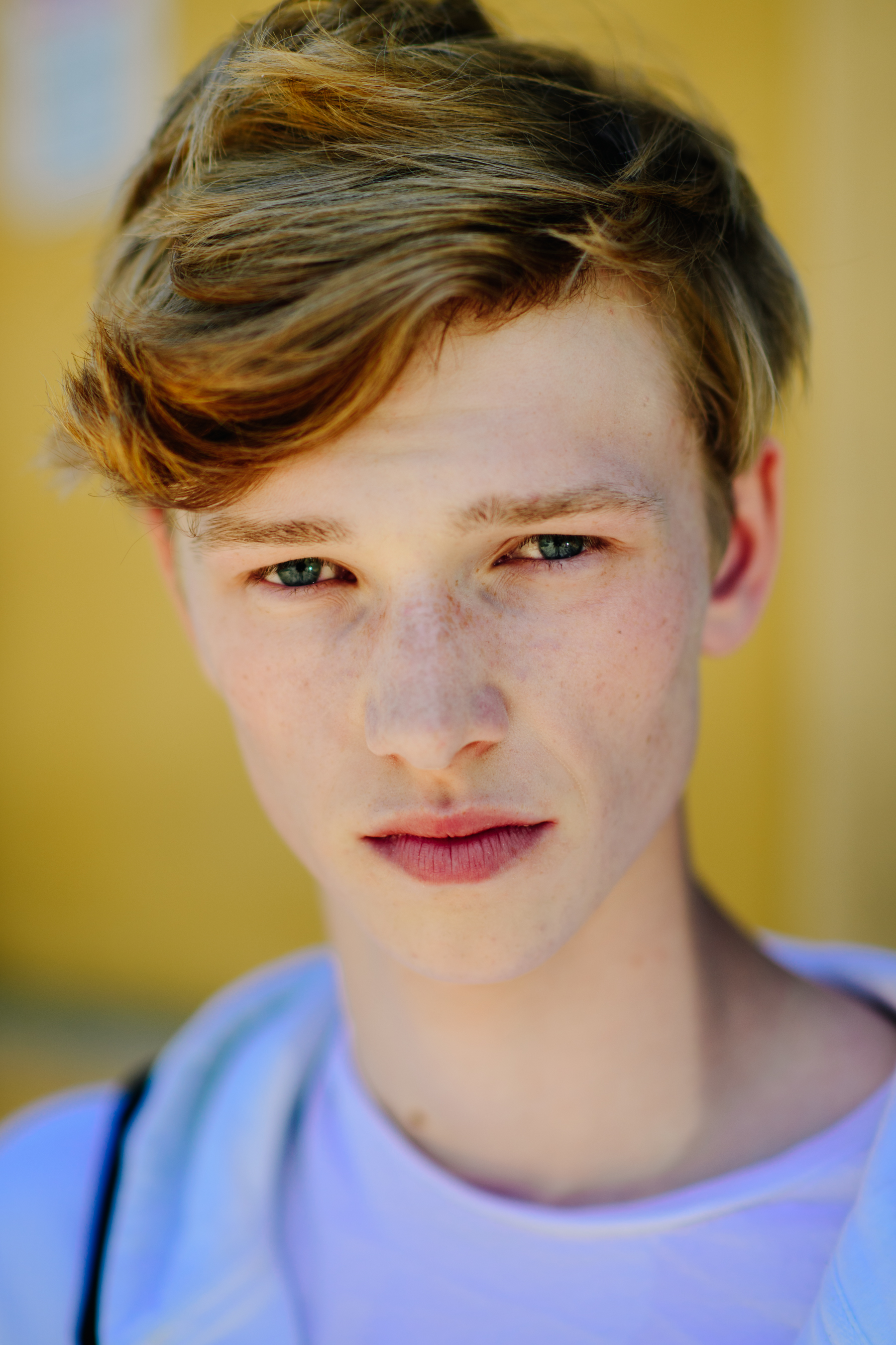 A ginger-haired young man