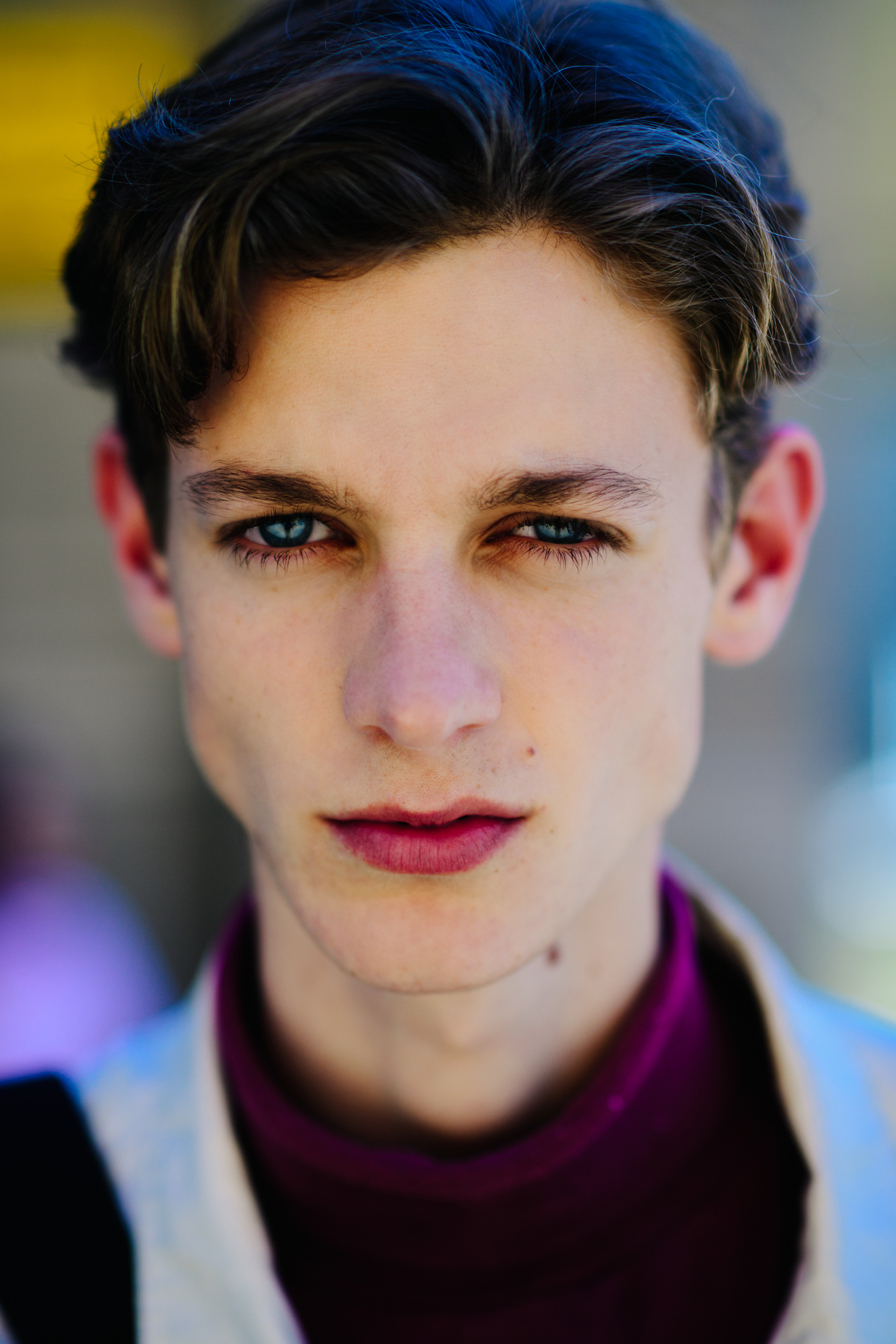 Young man with bright eyes