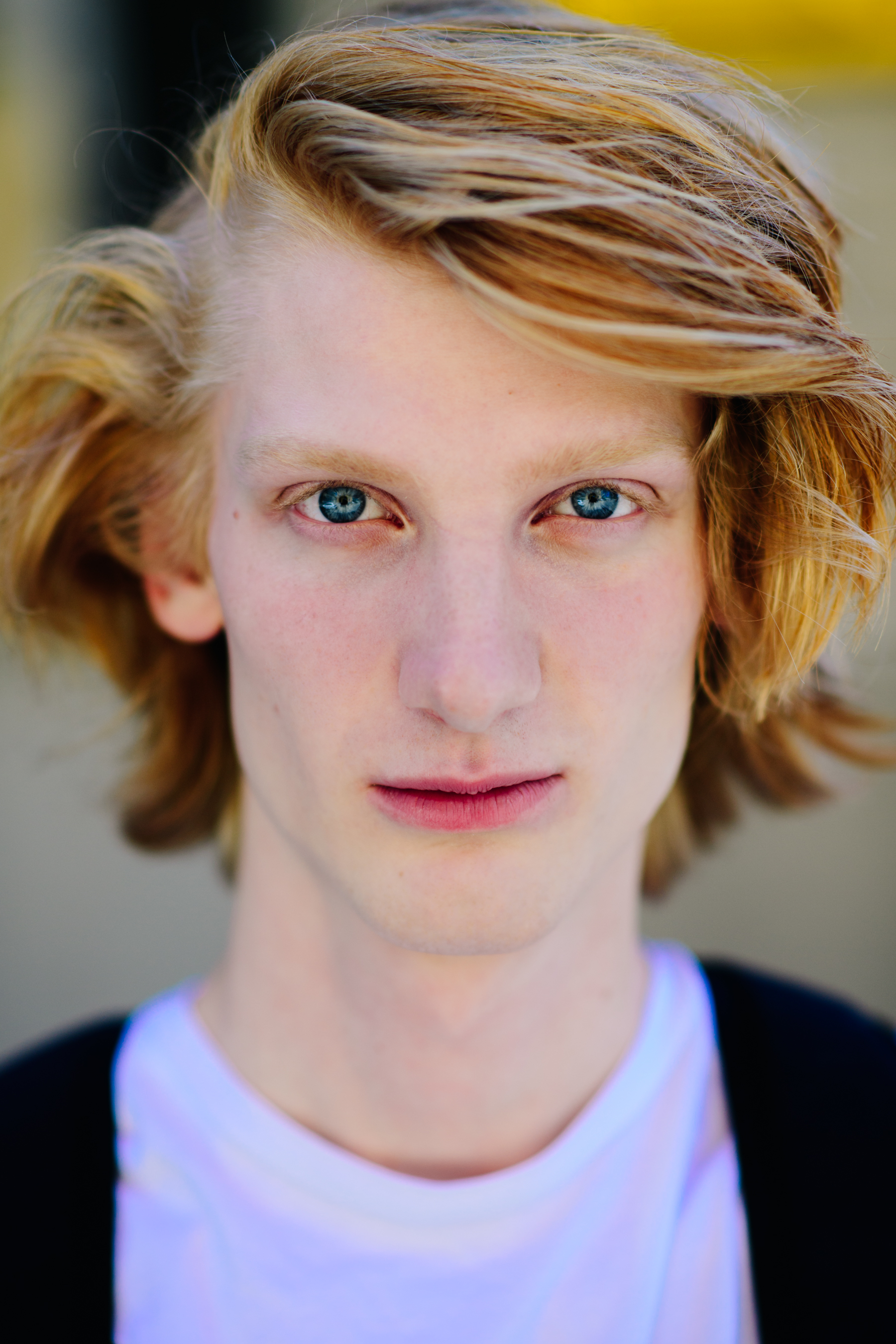 Ginger-haired man with green eyes