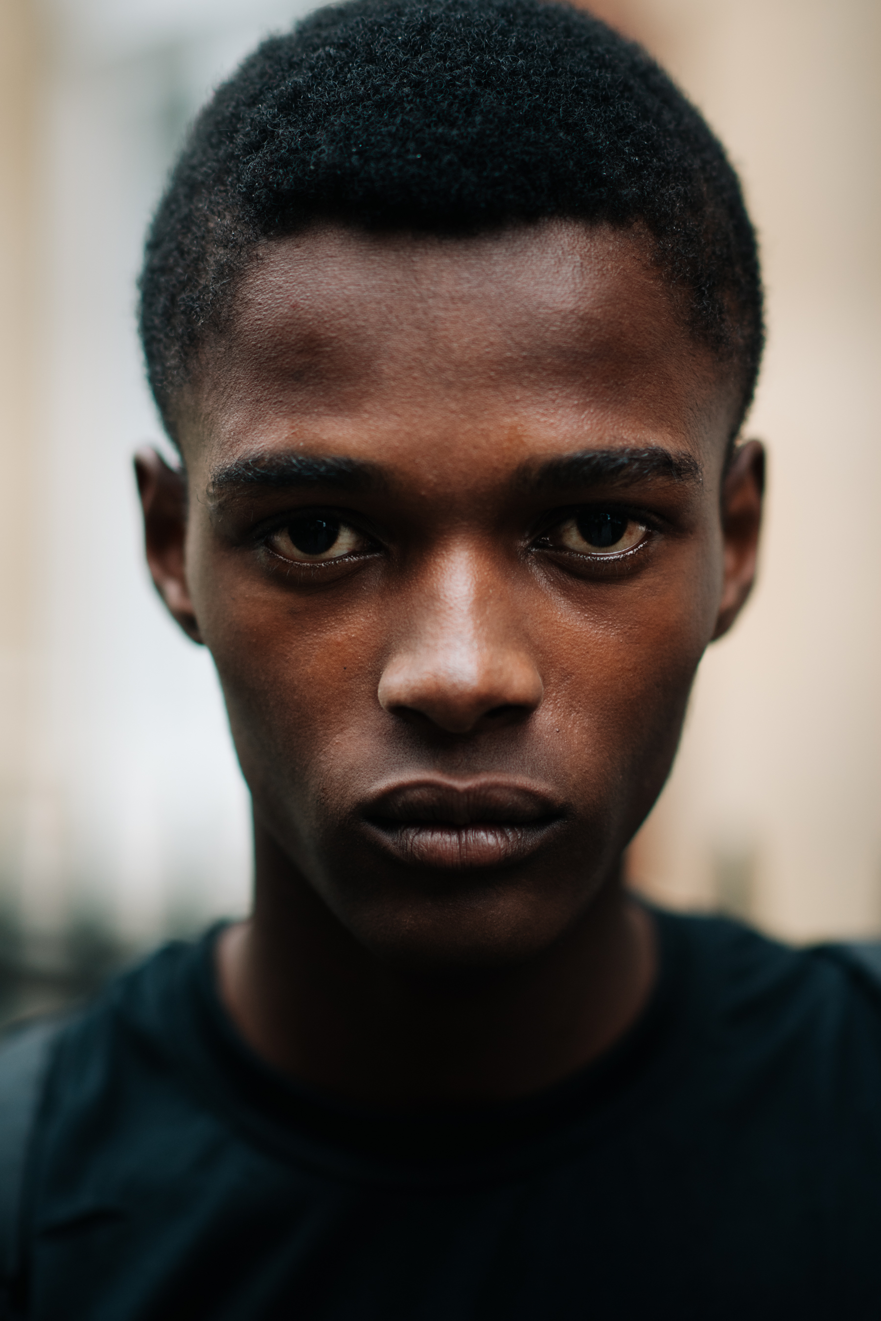 Portrait of a dark-eyed male model