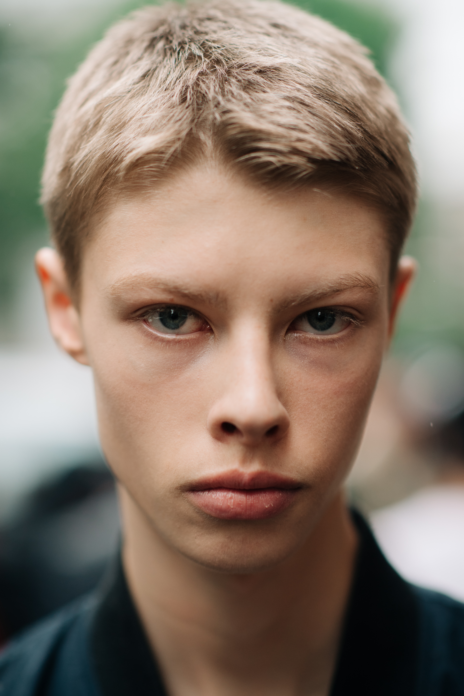 Portrait of a man with short fair hair