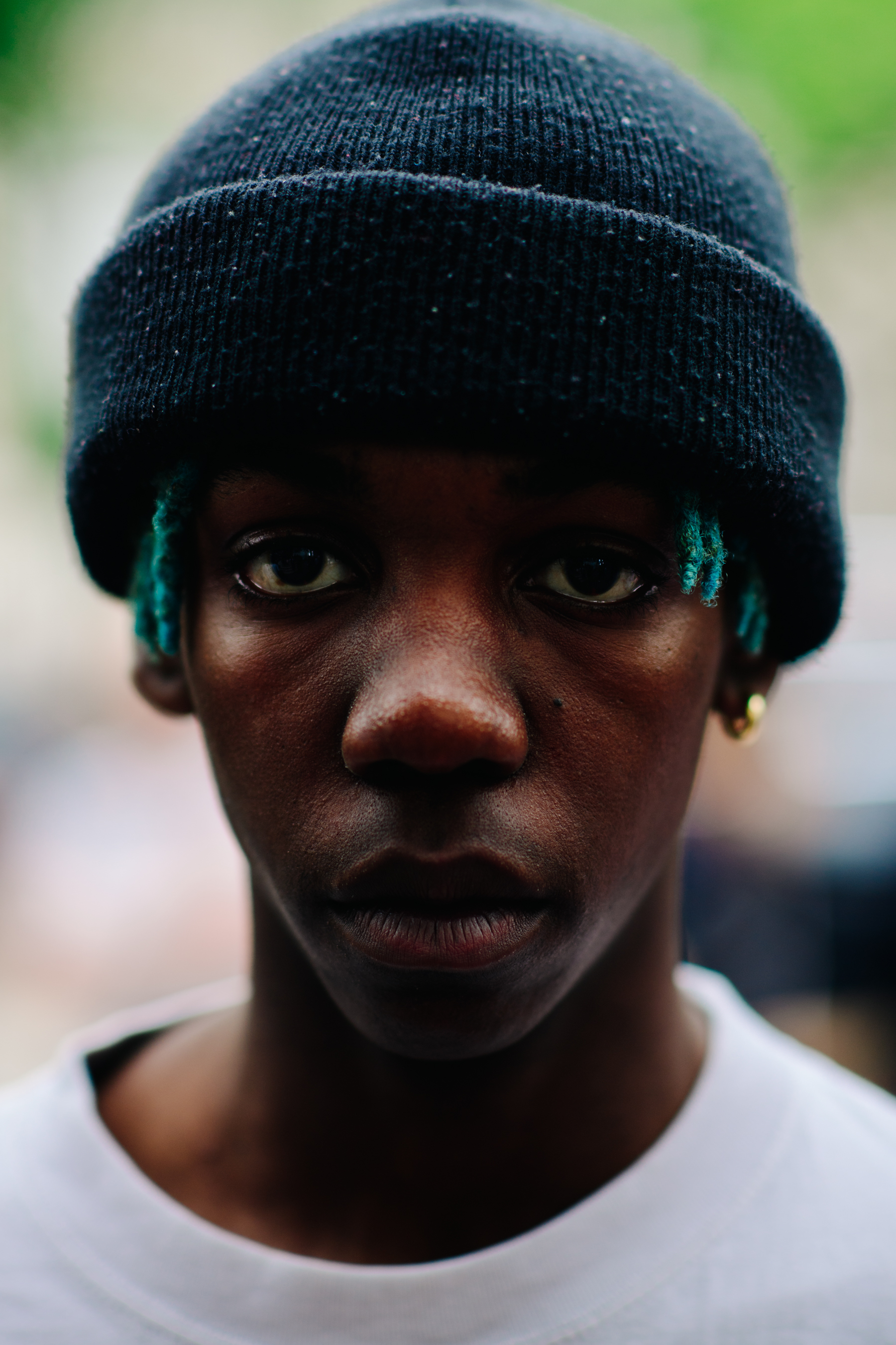 Male model wearing black beenie