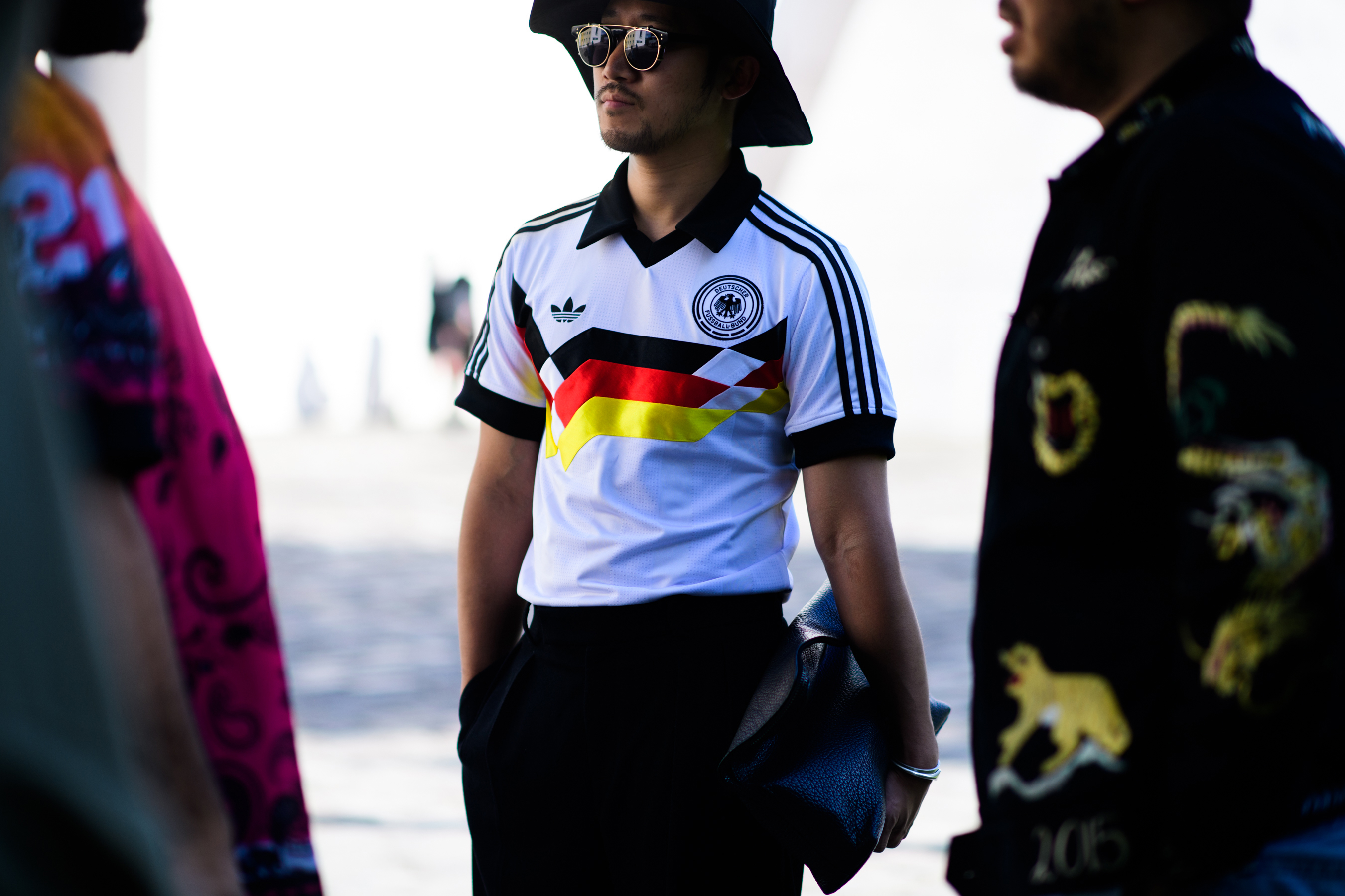 Men wearing bright printed T-Shirts