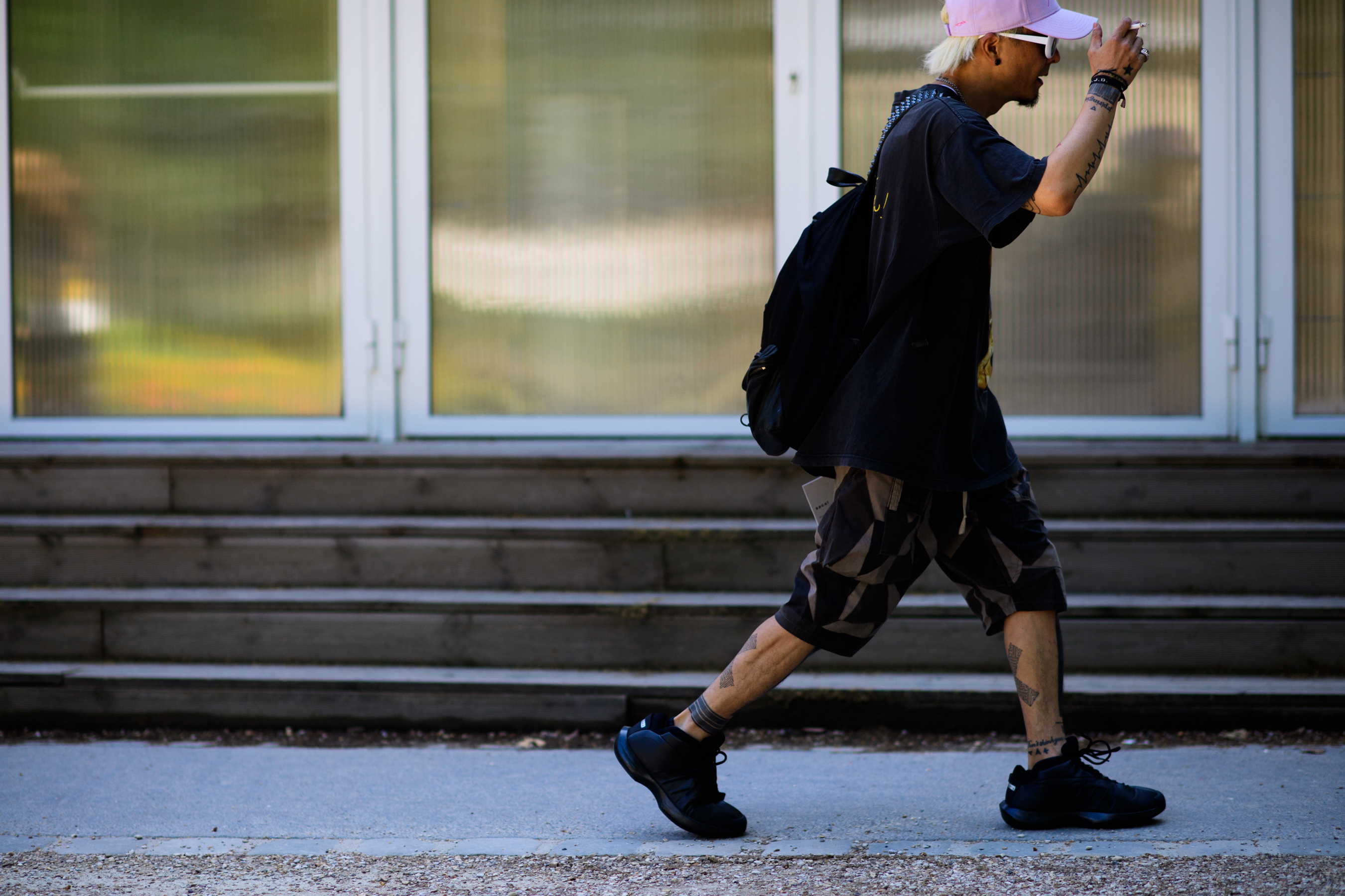 Man in casual outfit outside