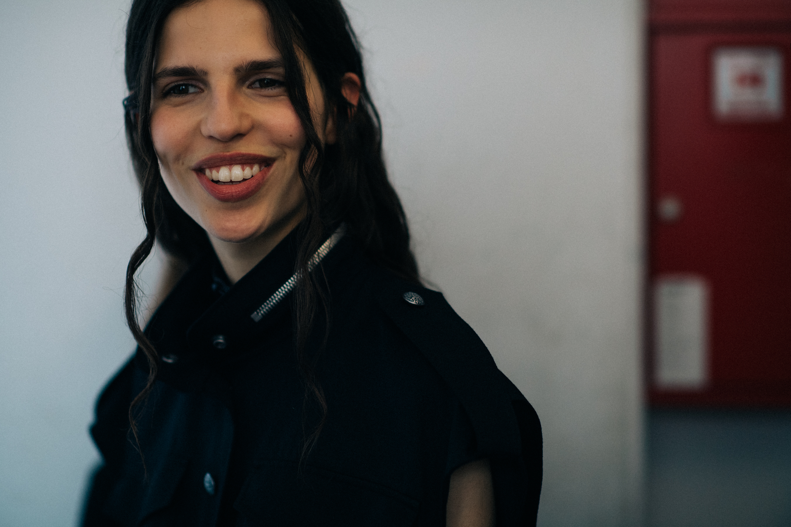 Female model with dark hair