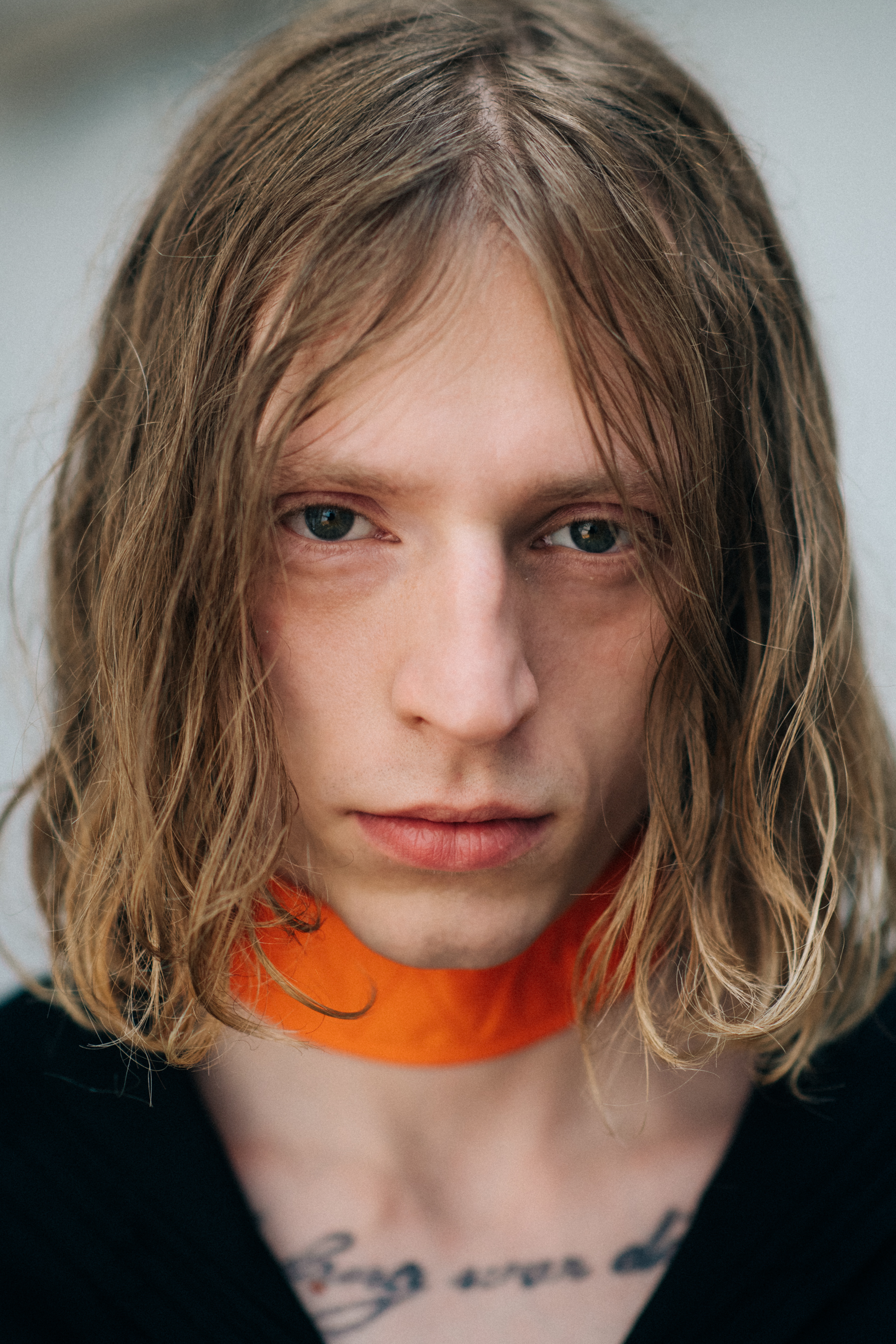 Portrait of fair-haired male model