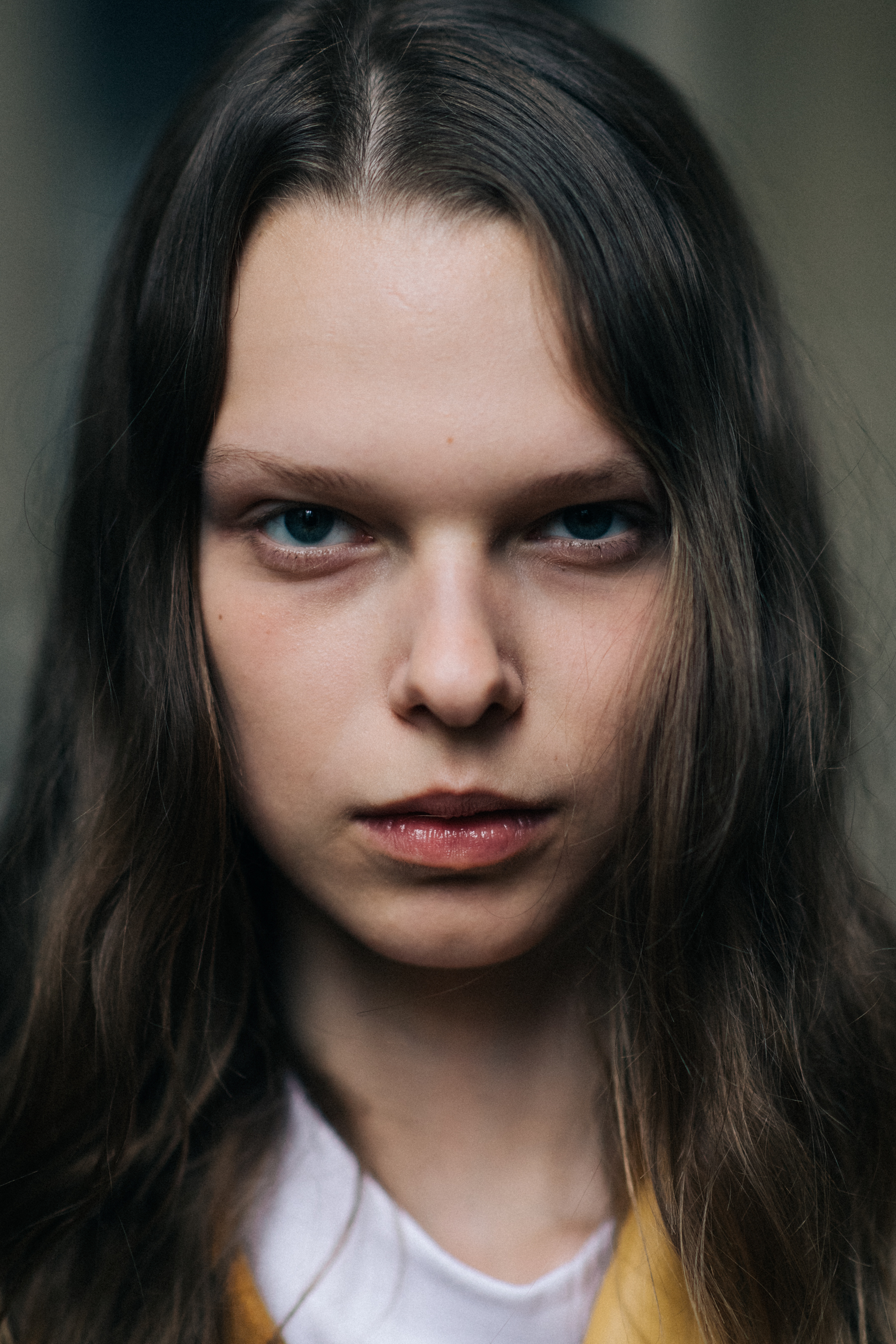 Female model before show portrait