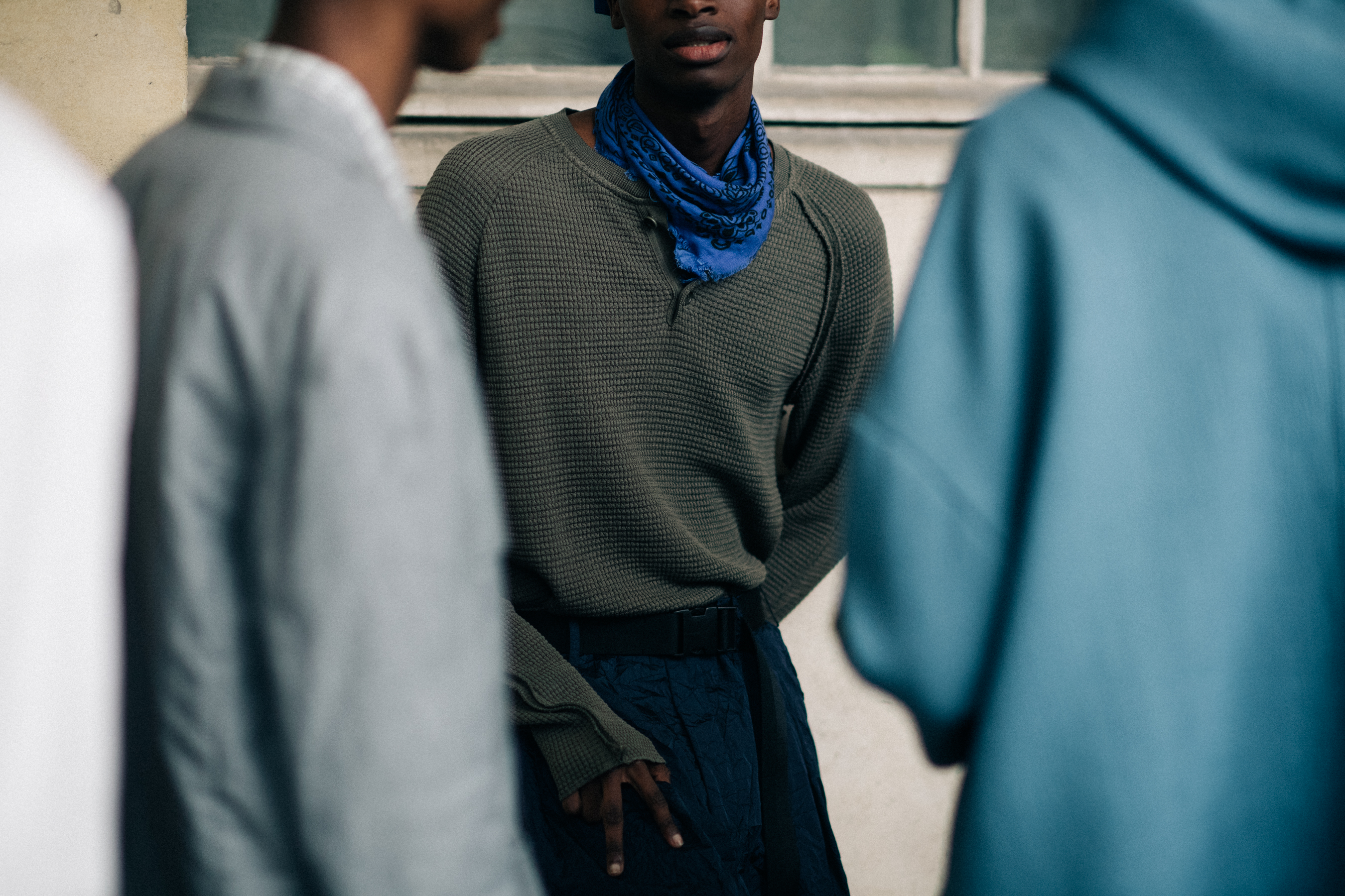 Male models wearing sweaters