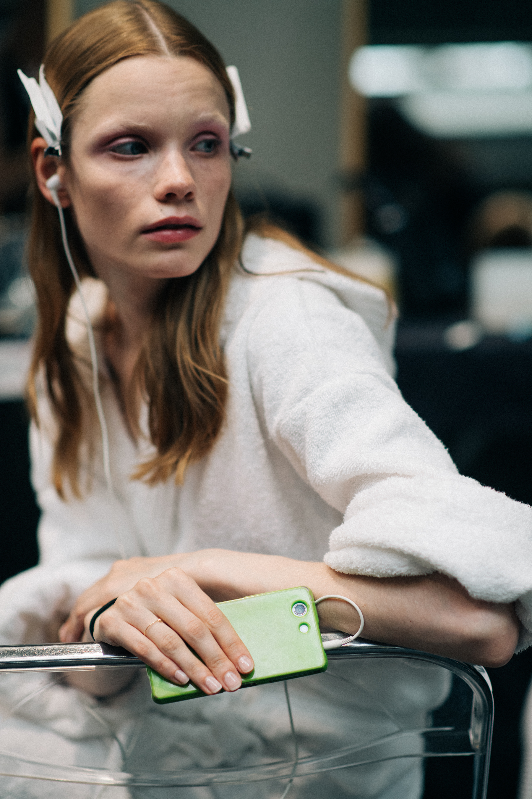 A model before the show