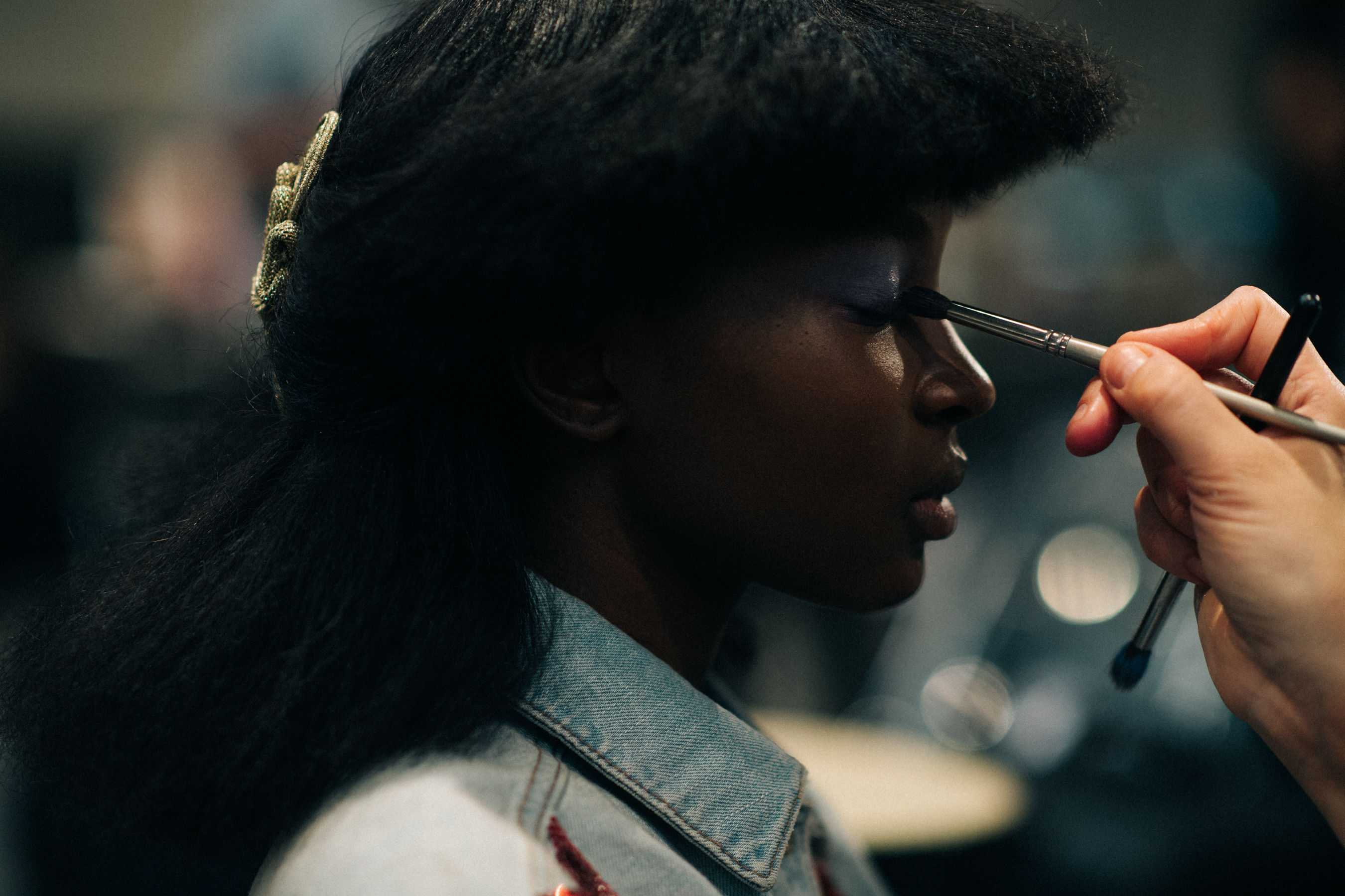 A model before the show