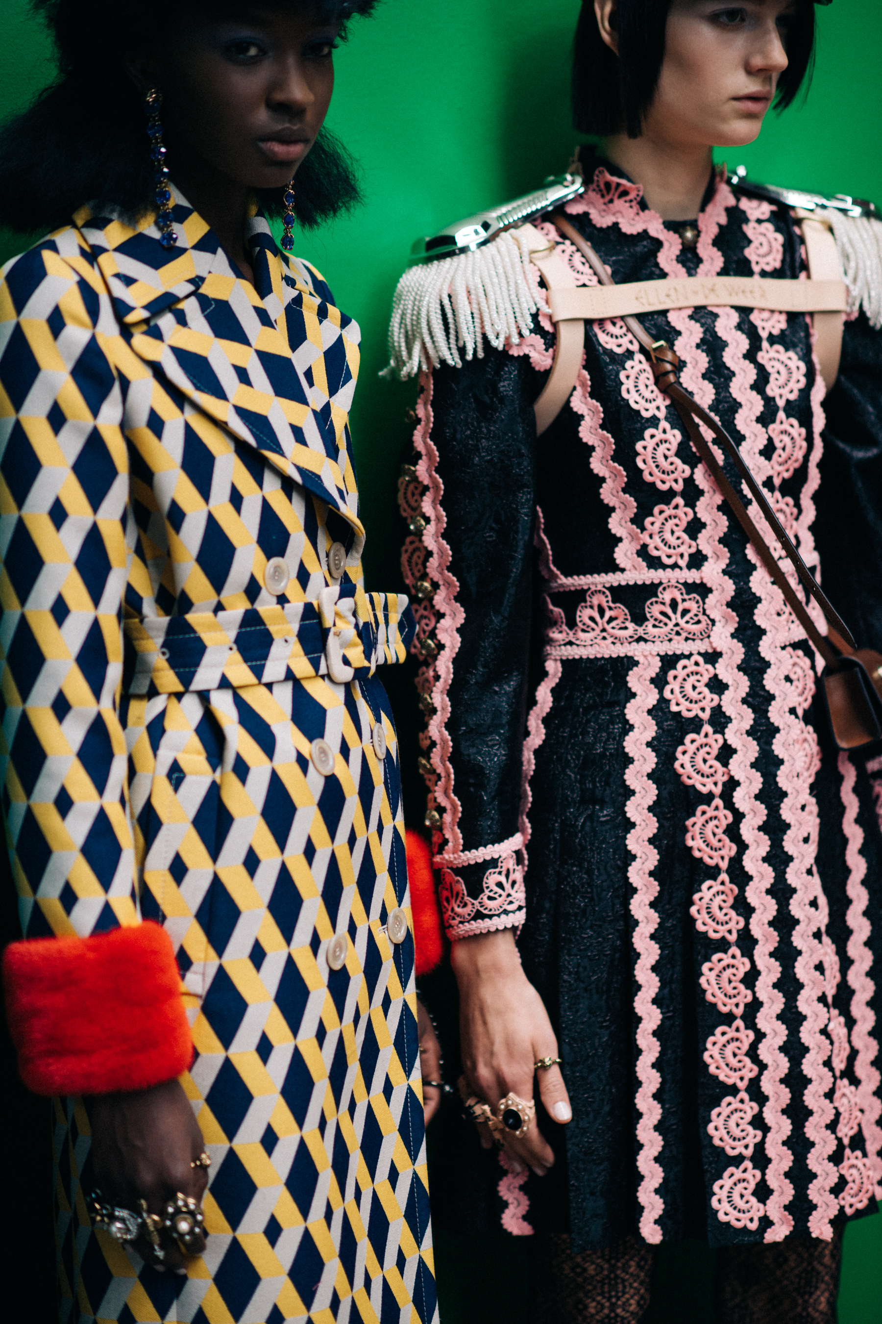Yellow and pink prints and patterns