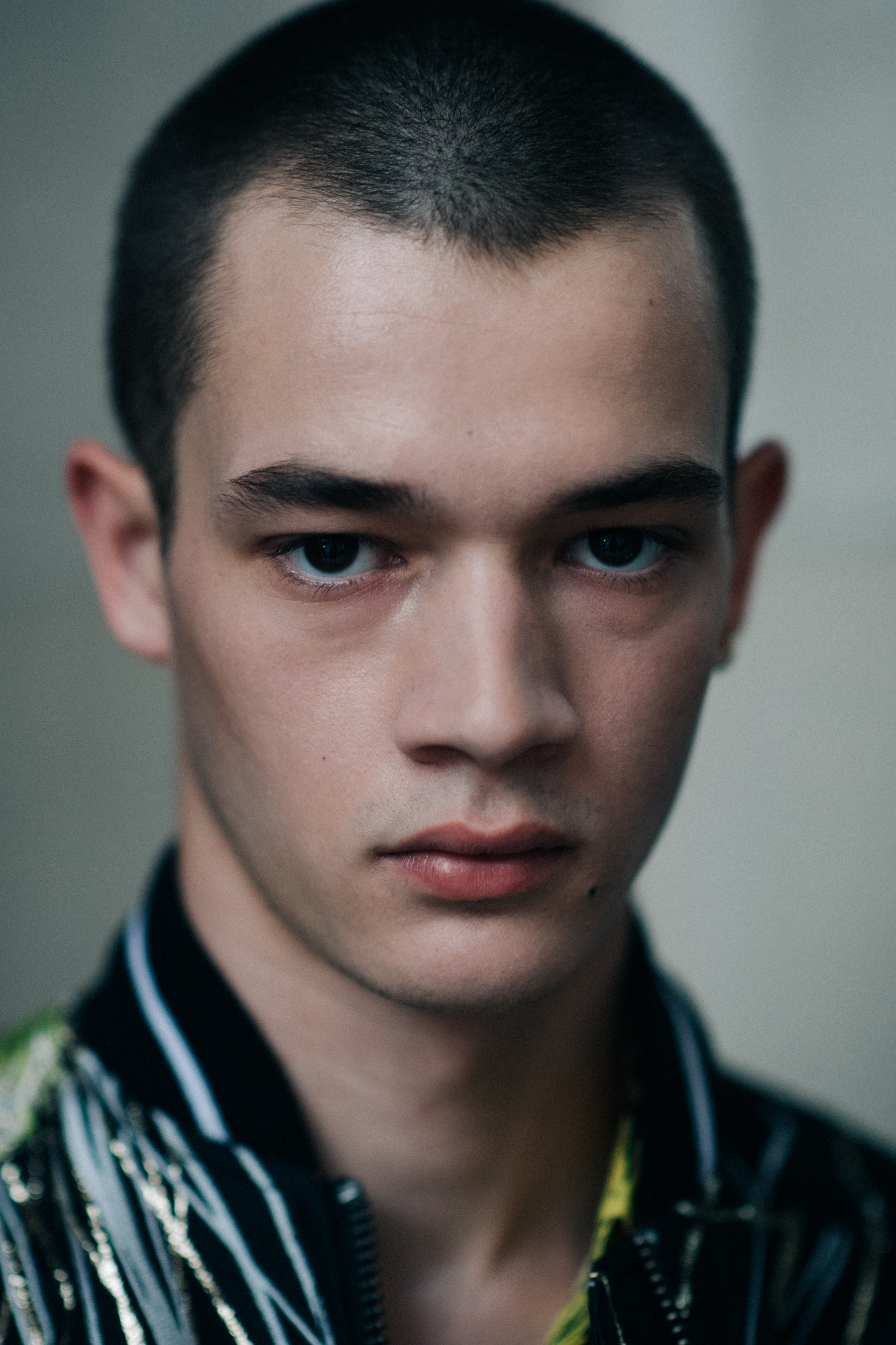 Portrait of a man with big eyes