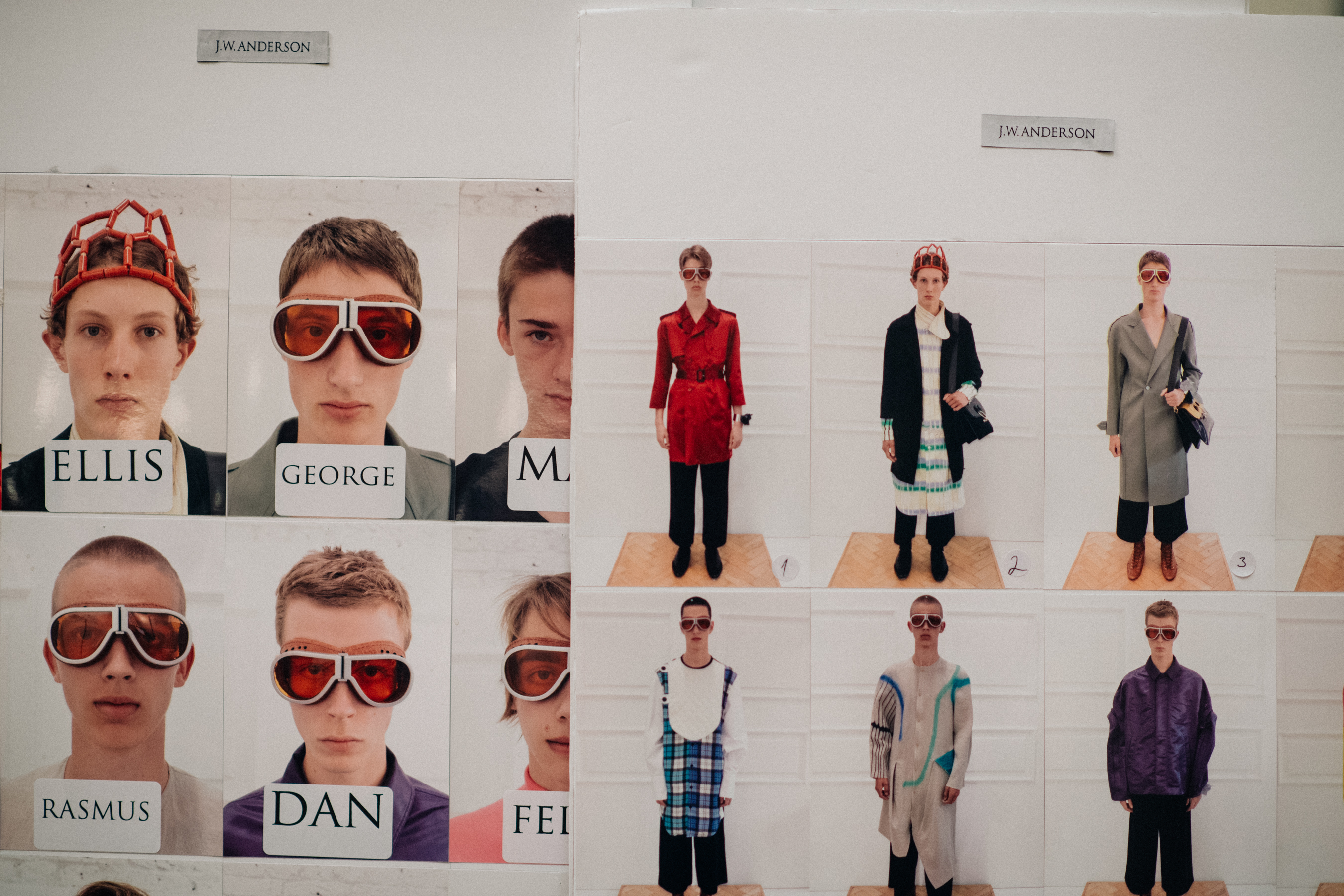 Snapshots of models in outfits