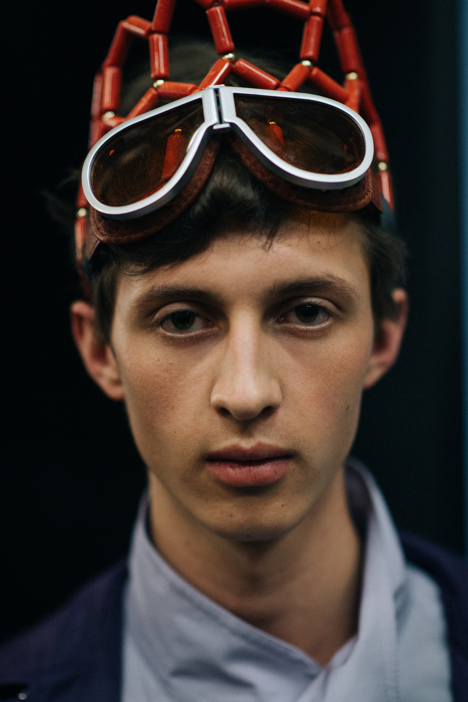 Portrait of a male model in a shirt