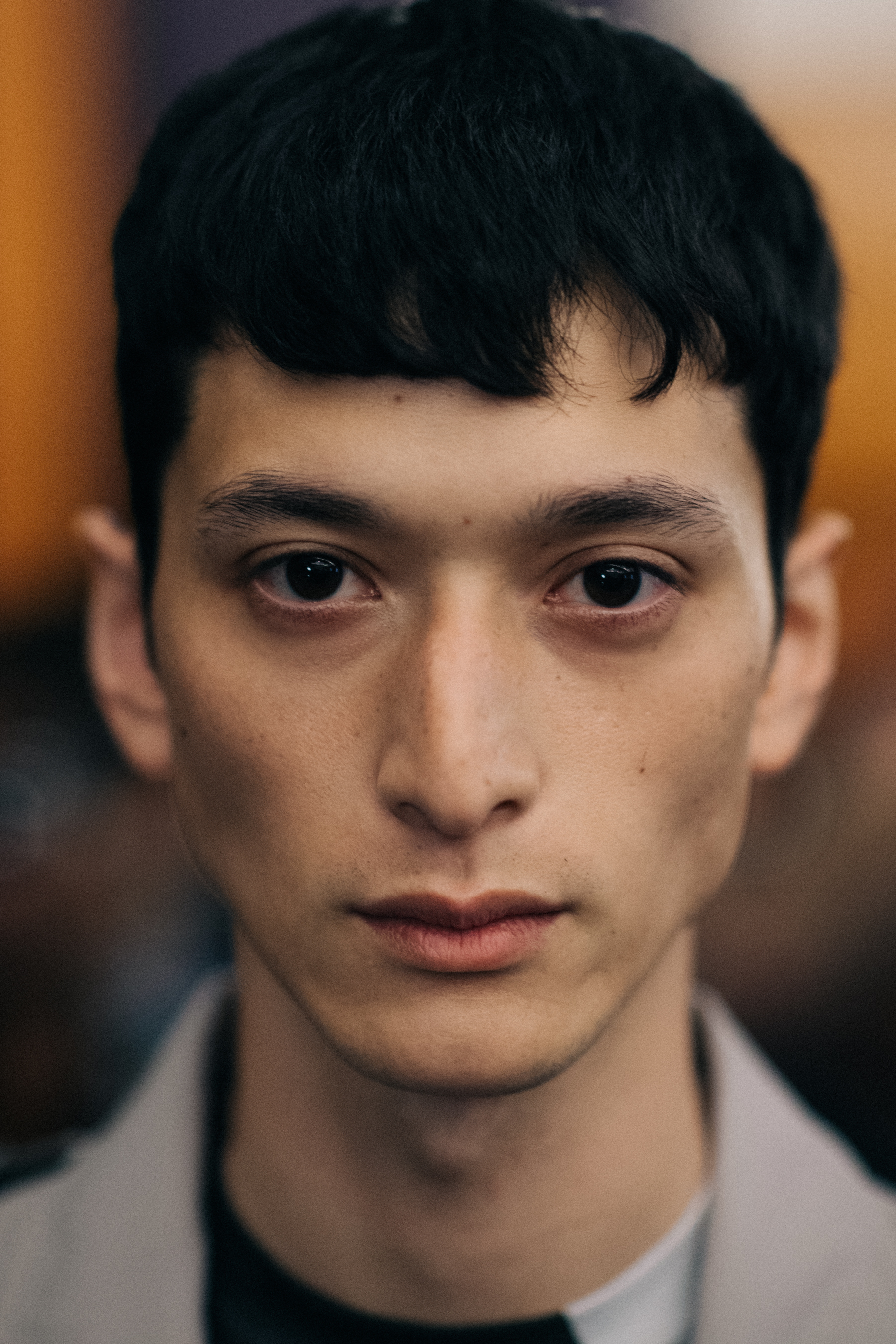 Portrait of a model with dark eyes