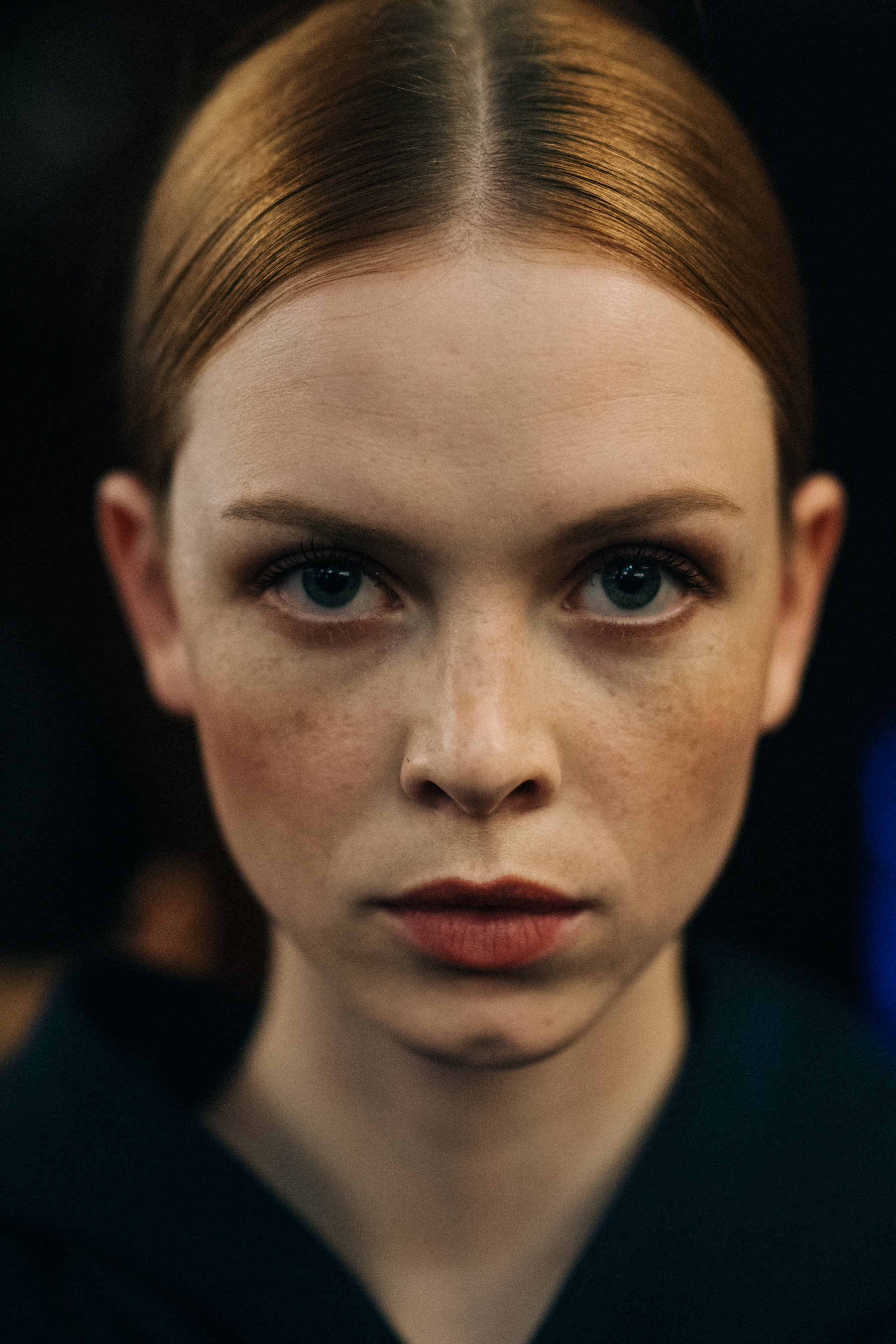 Portrait of a girl with ginger hair