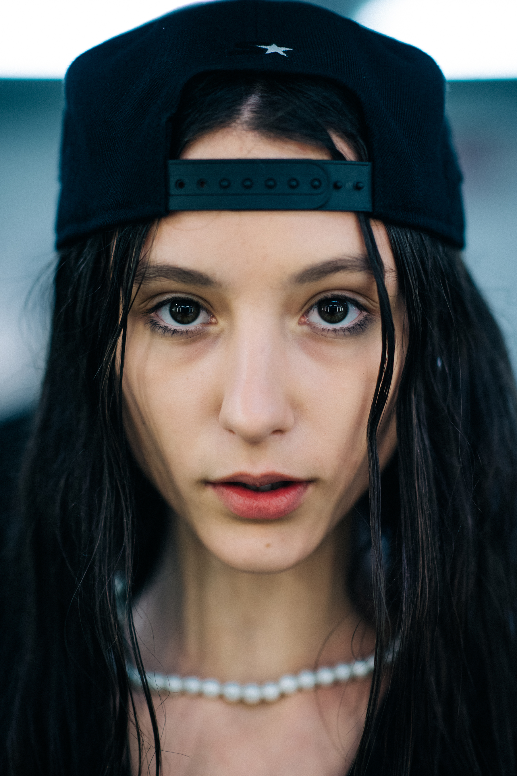 Portrait of a dark-haired girl