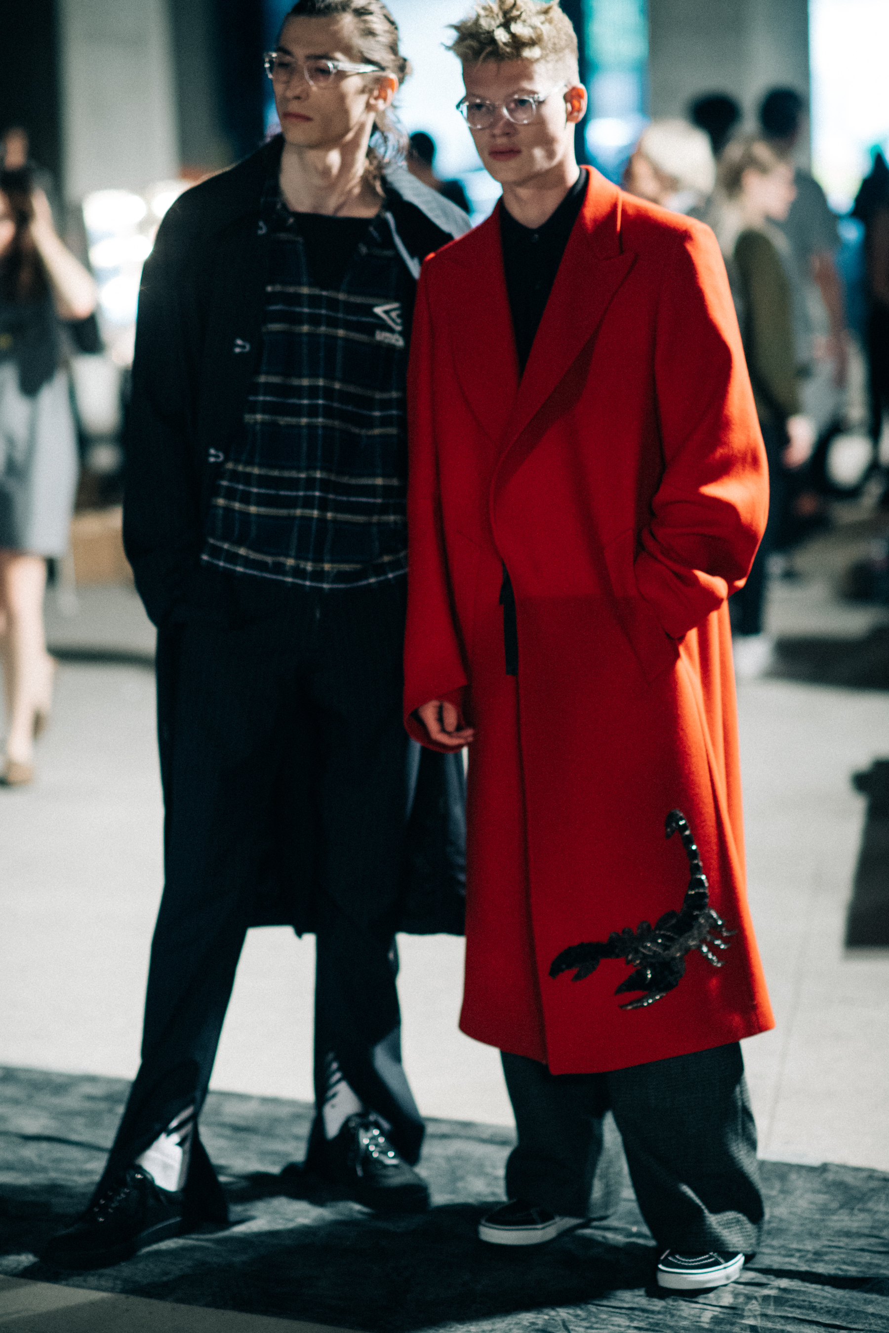 Models wearing outfits for show