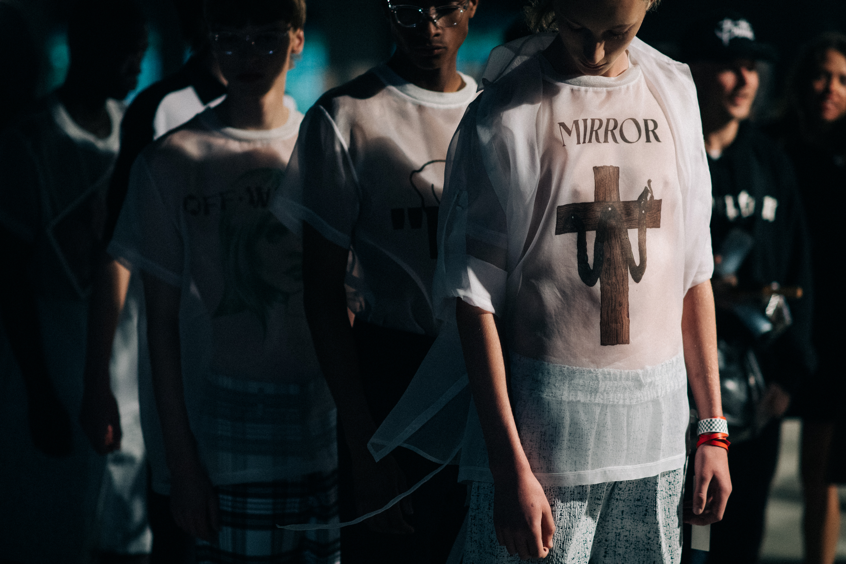 Models lined up for show