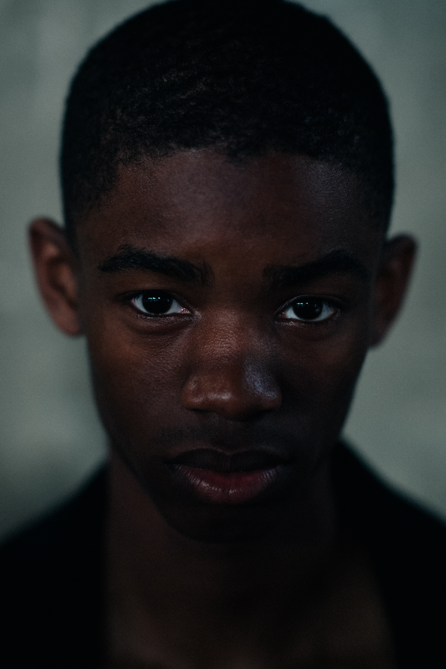 Portrait of a model with dark skin