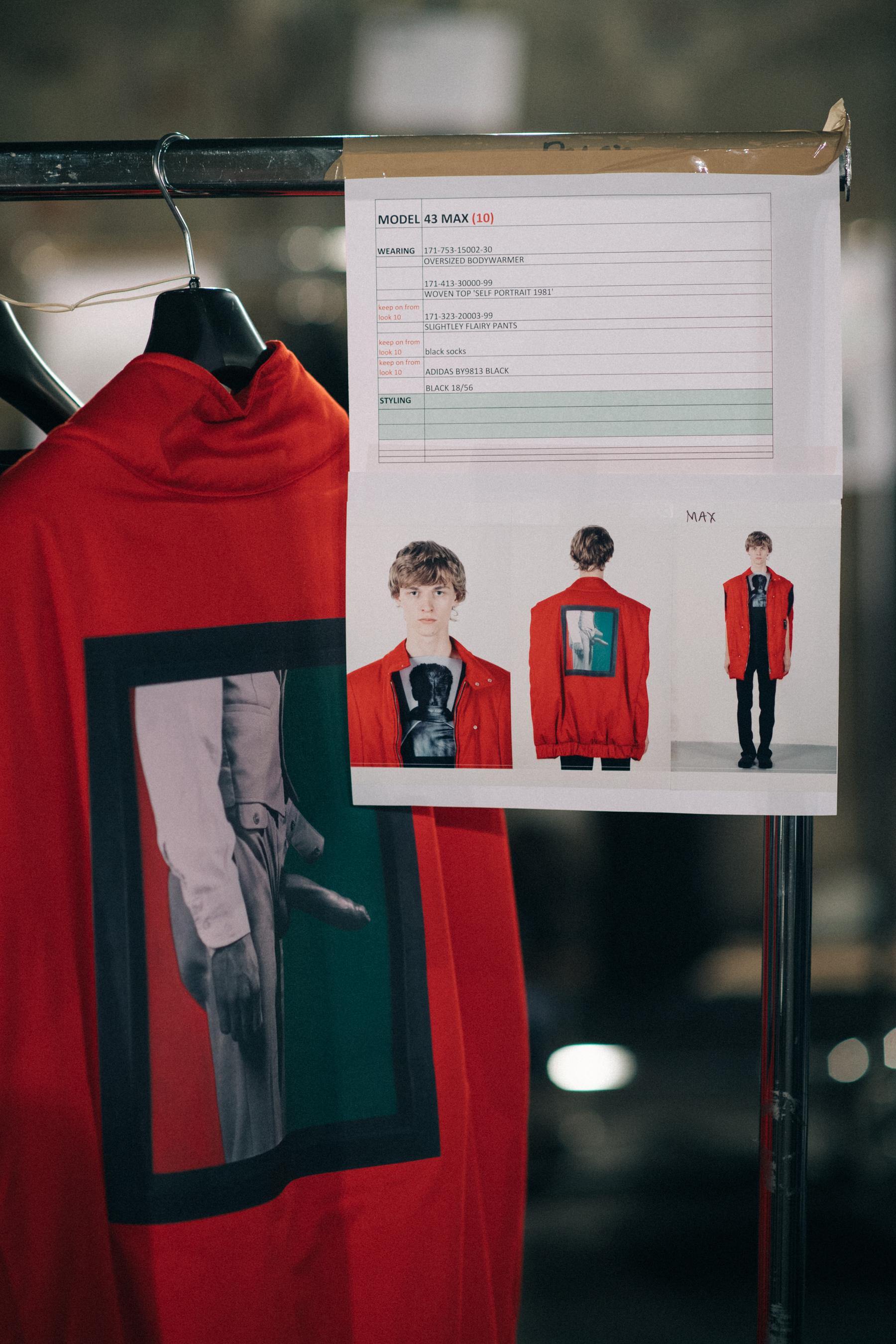 Outfits ready for the show