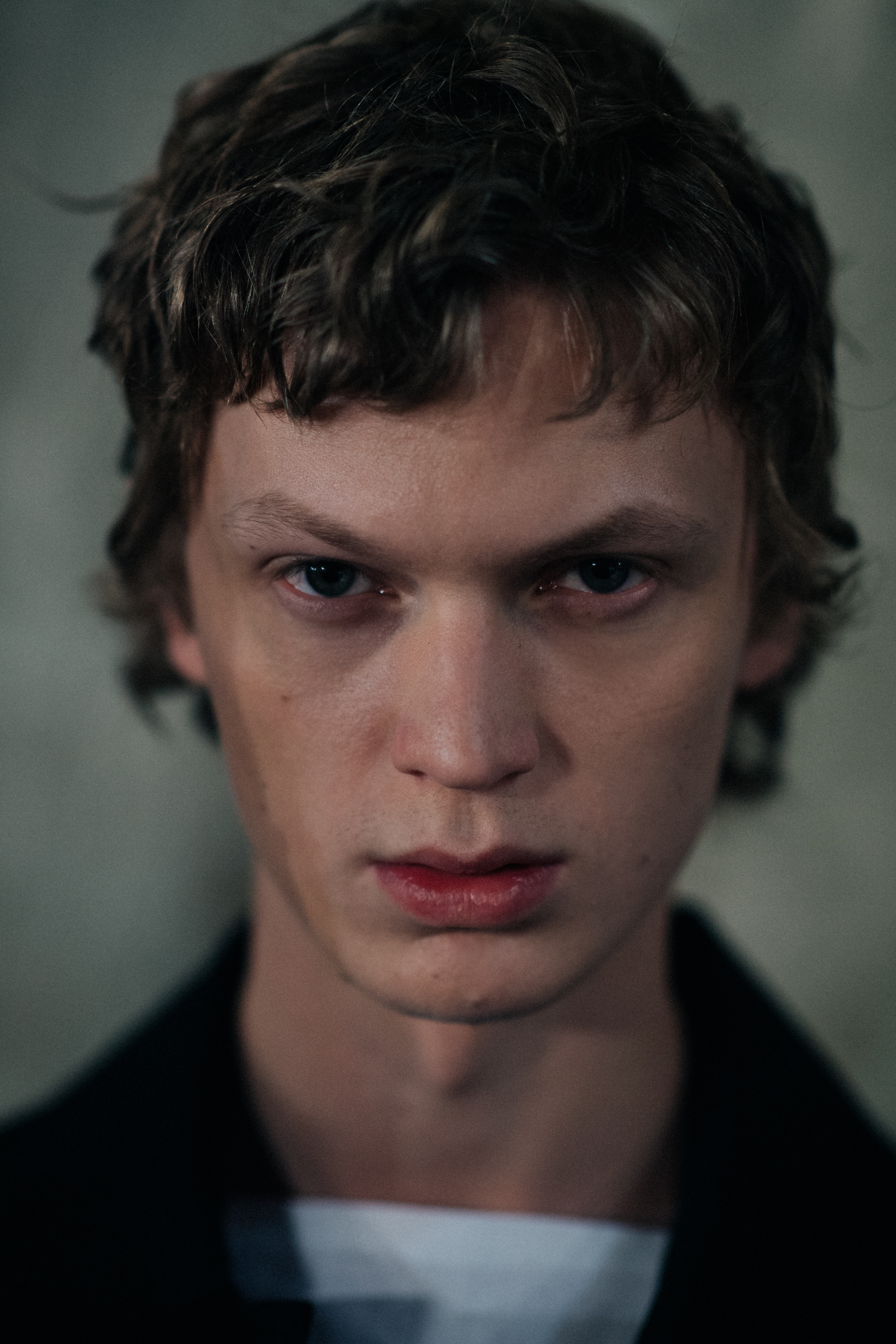 Portrait of a blond male model