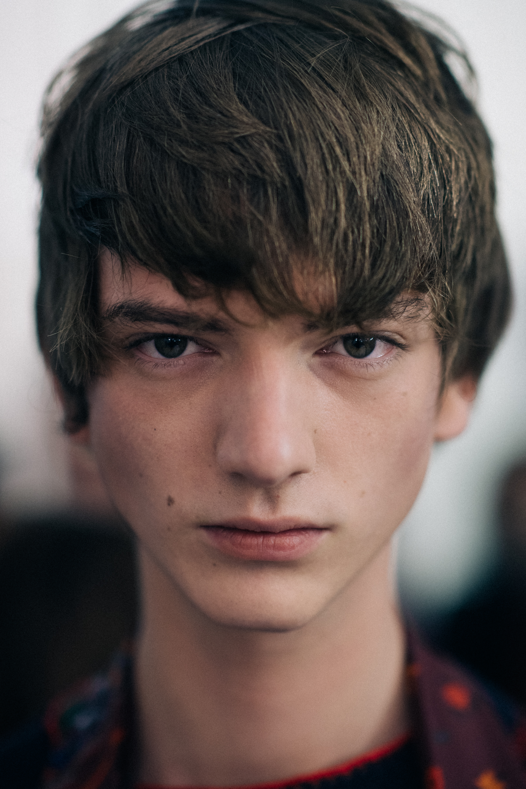 Portrait of dark-haired male model