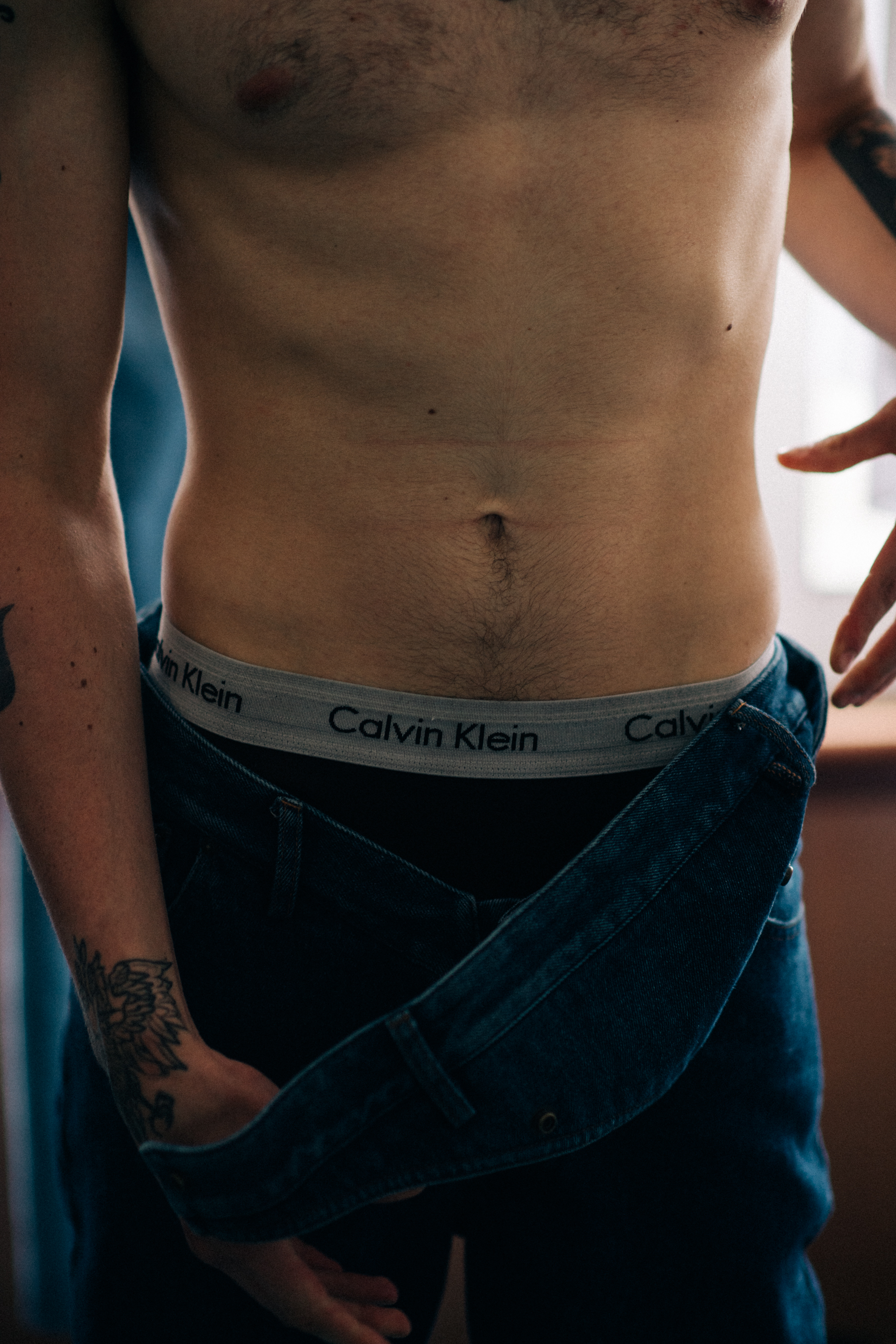 A model wearing Calvin Klein underwear