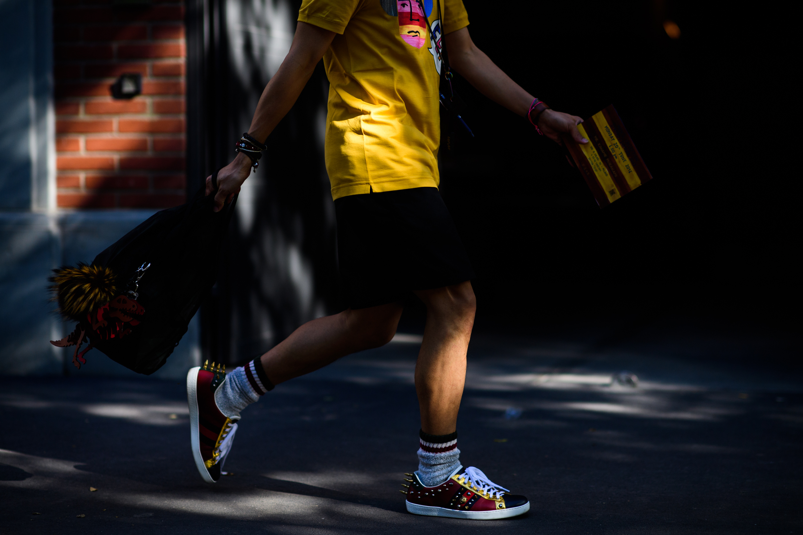 A man in a yellow T-Shirt