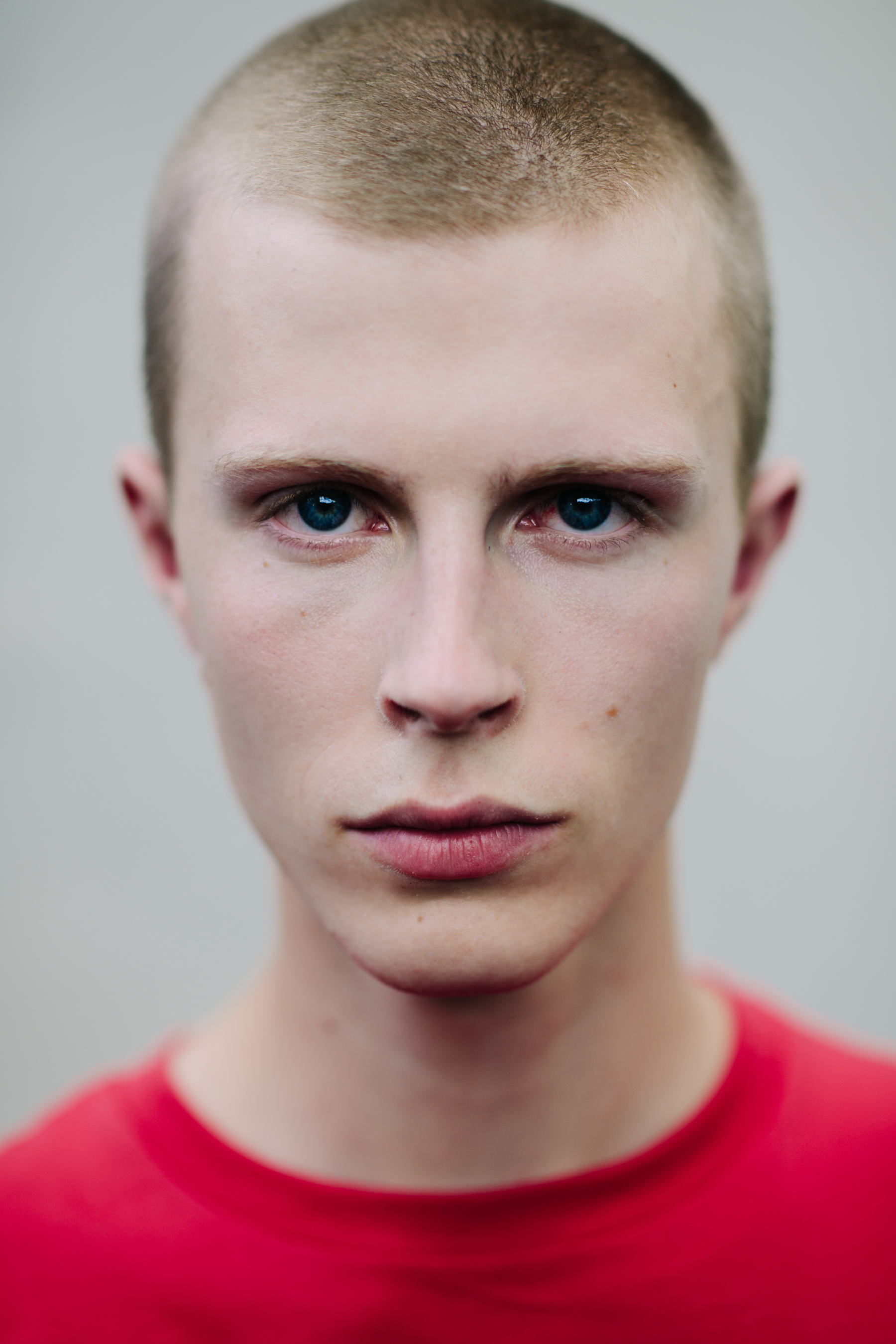 Portrait of blond male model