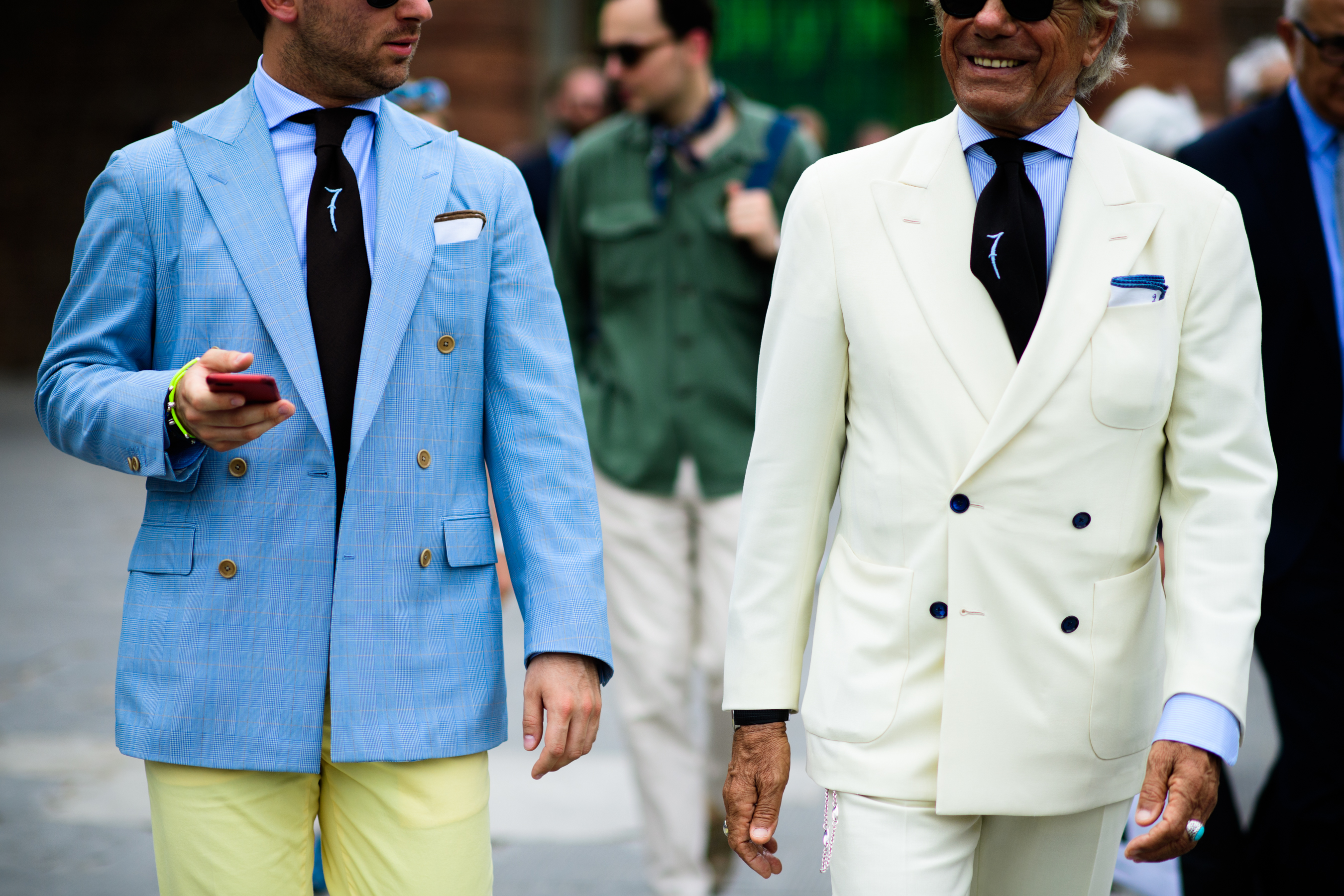 Two men in elegant suits