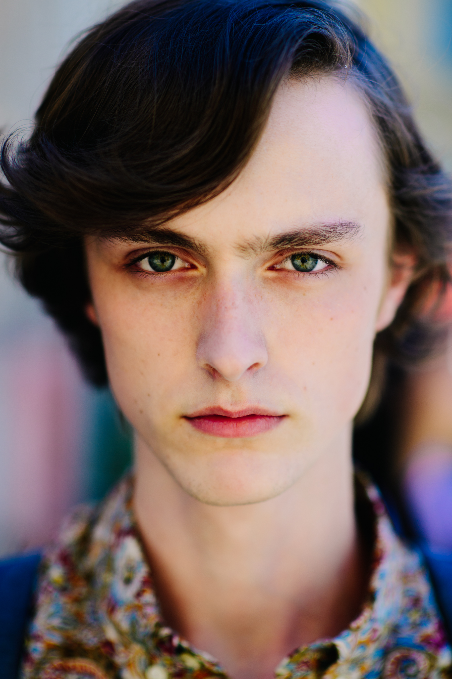 Male model in a checkered shirt