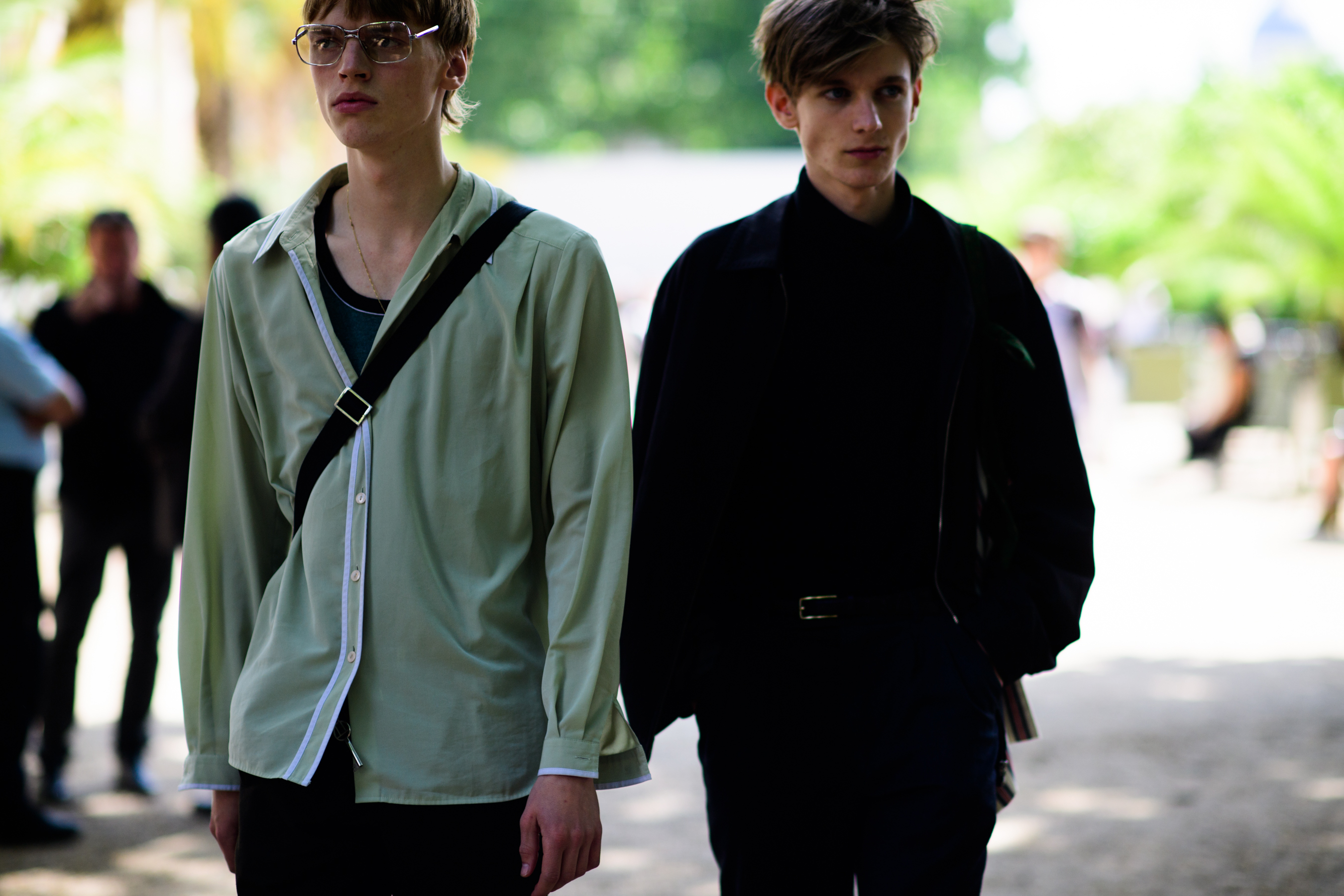 Male models after fashion show