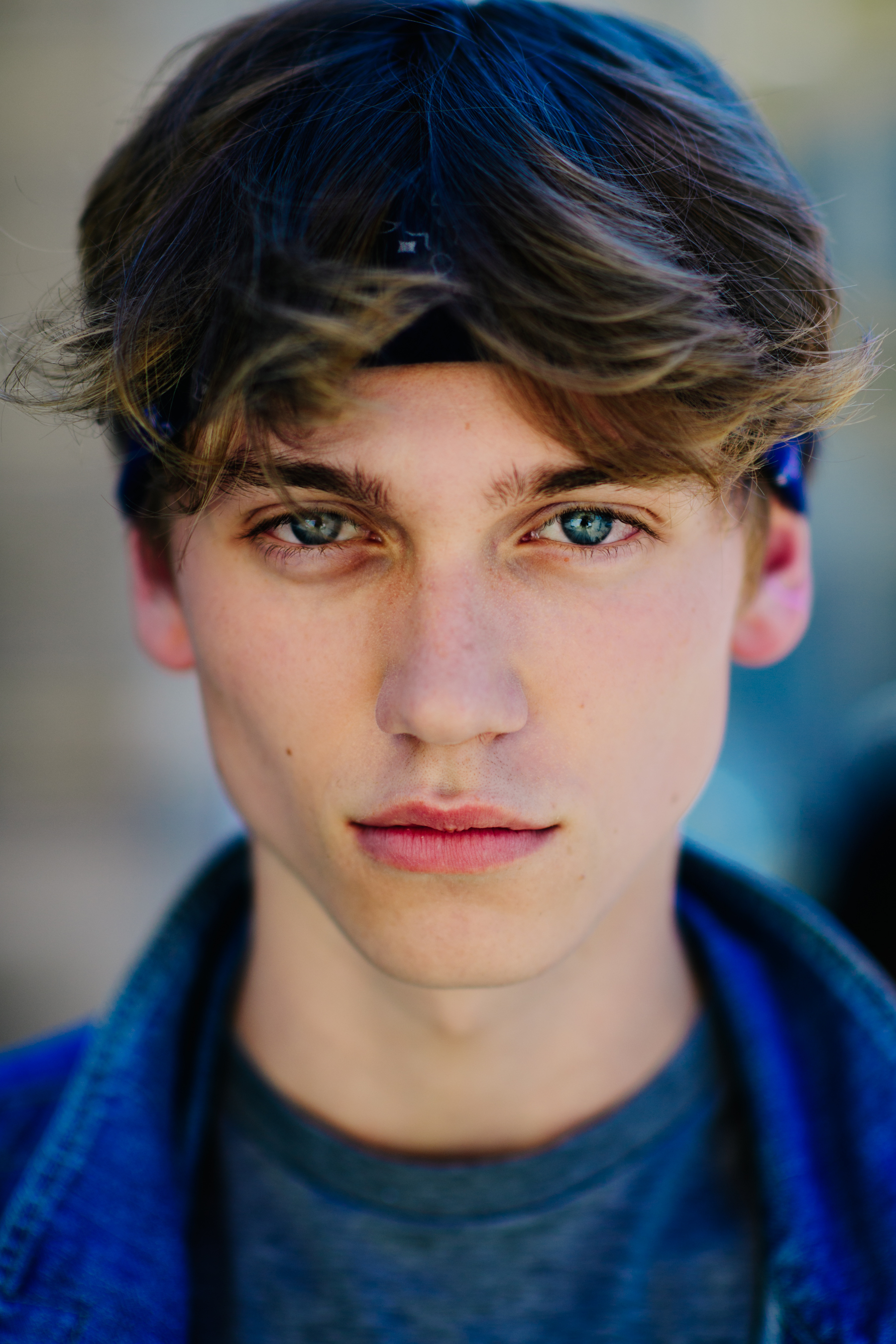 Young man with bright eyes