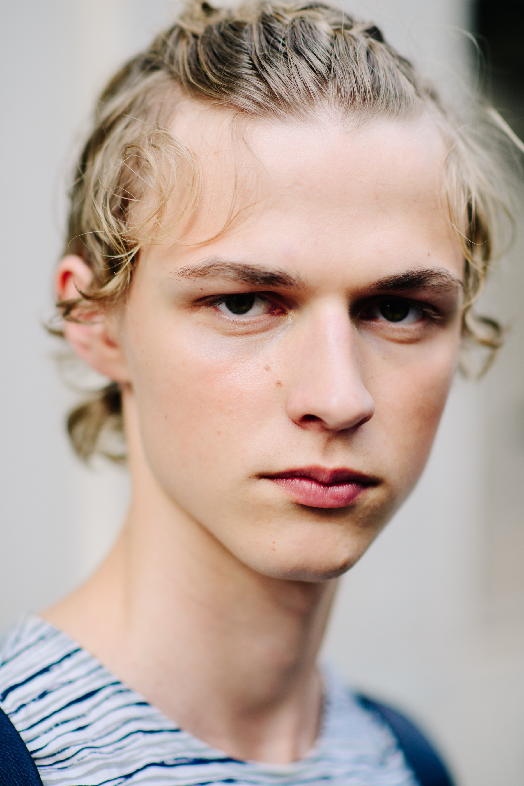 Portrait of a blond male model