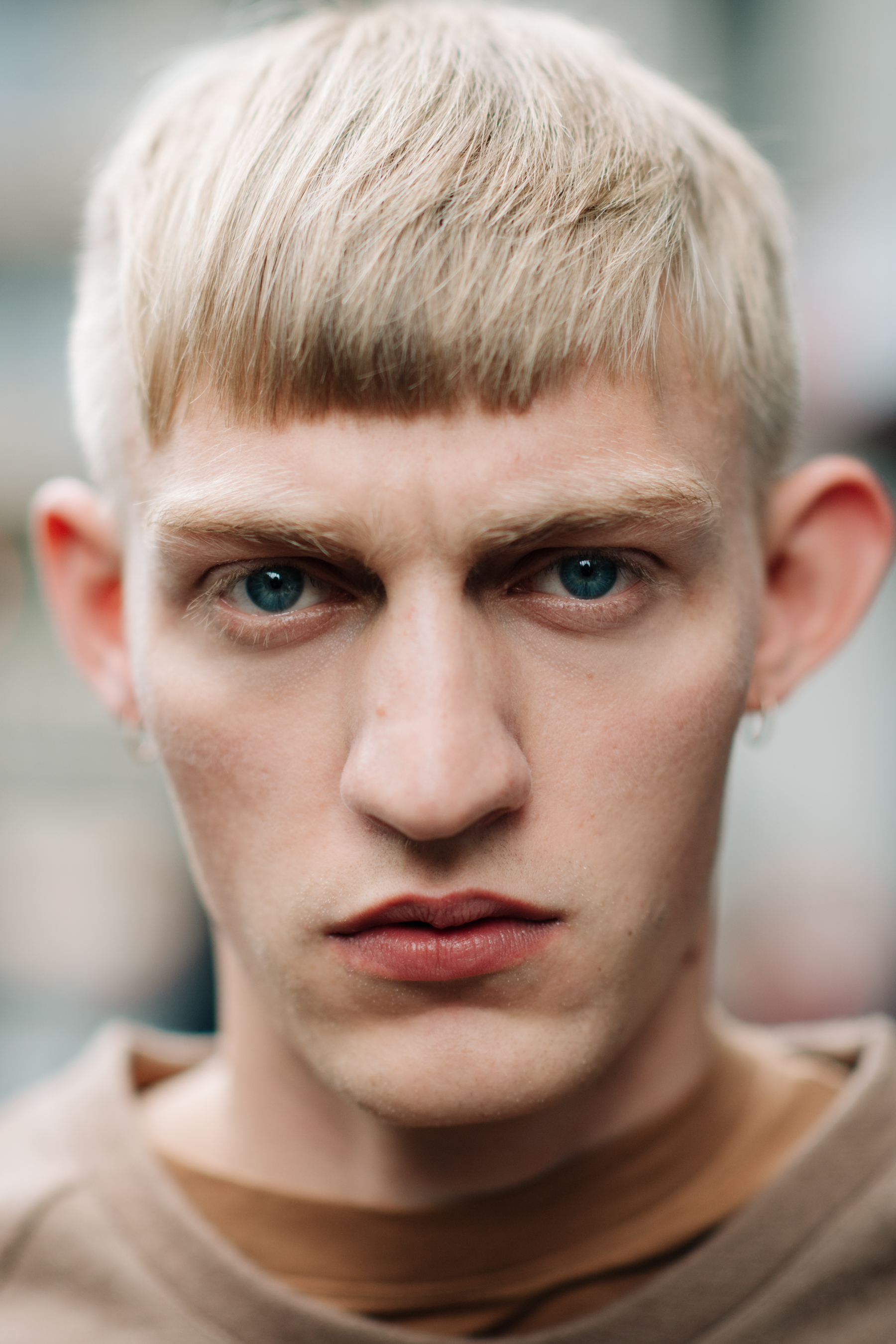 Portrait of a blond male model