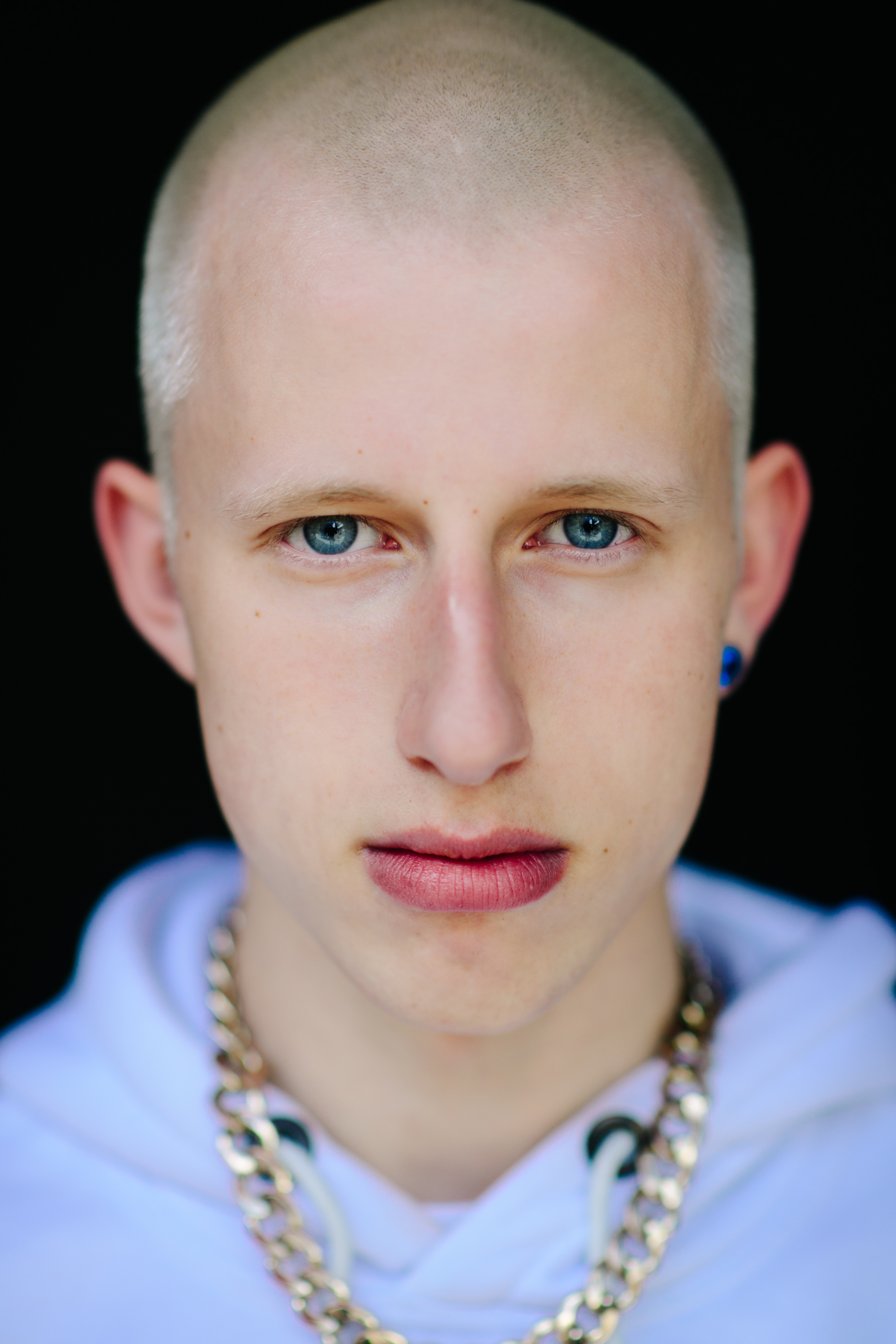 Russian male model in sweatshirt