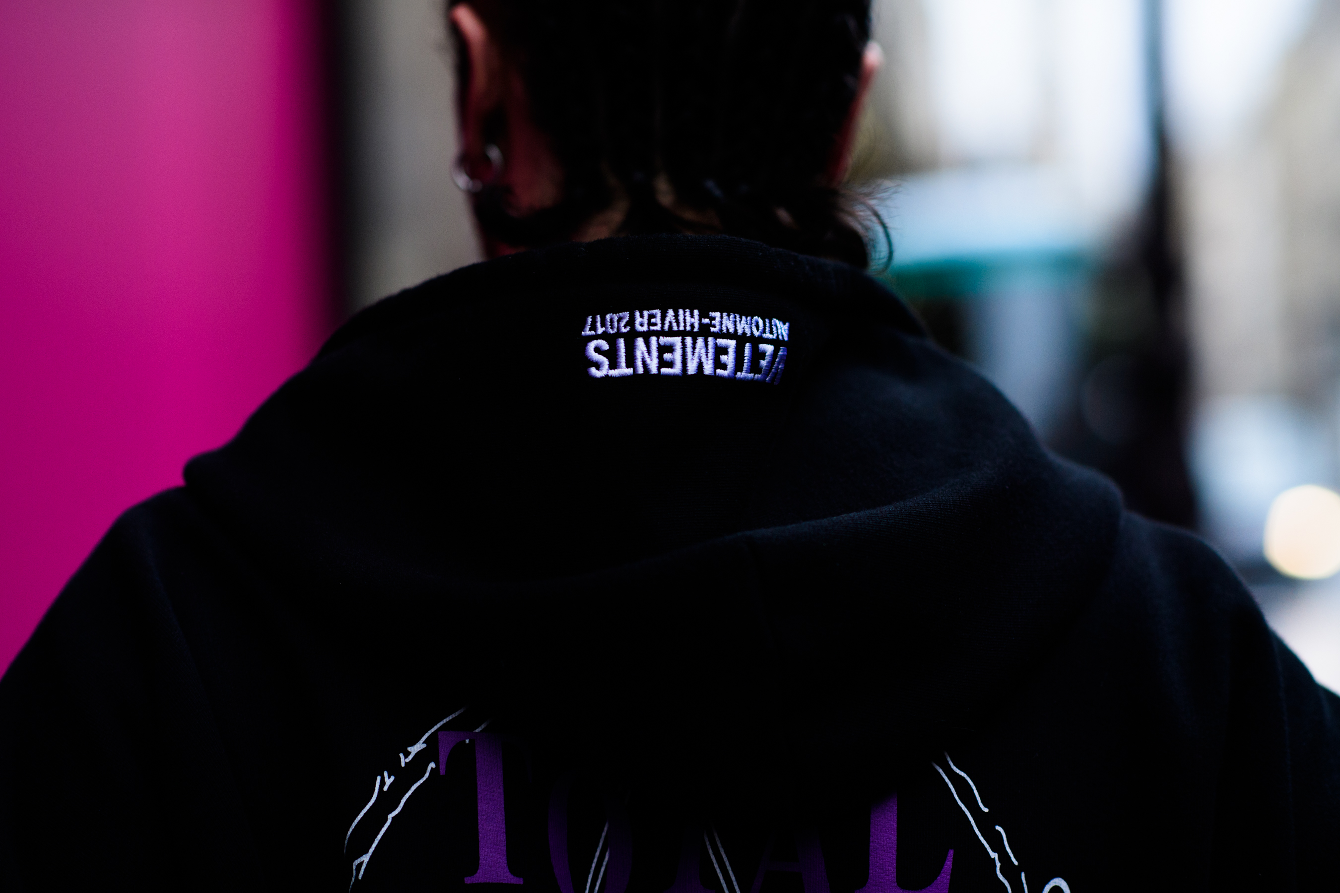 Man wearing black sweatshirt