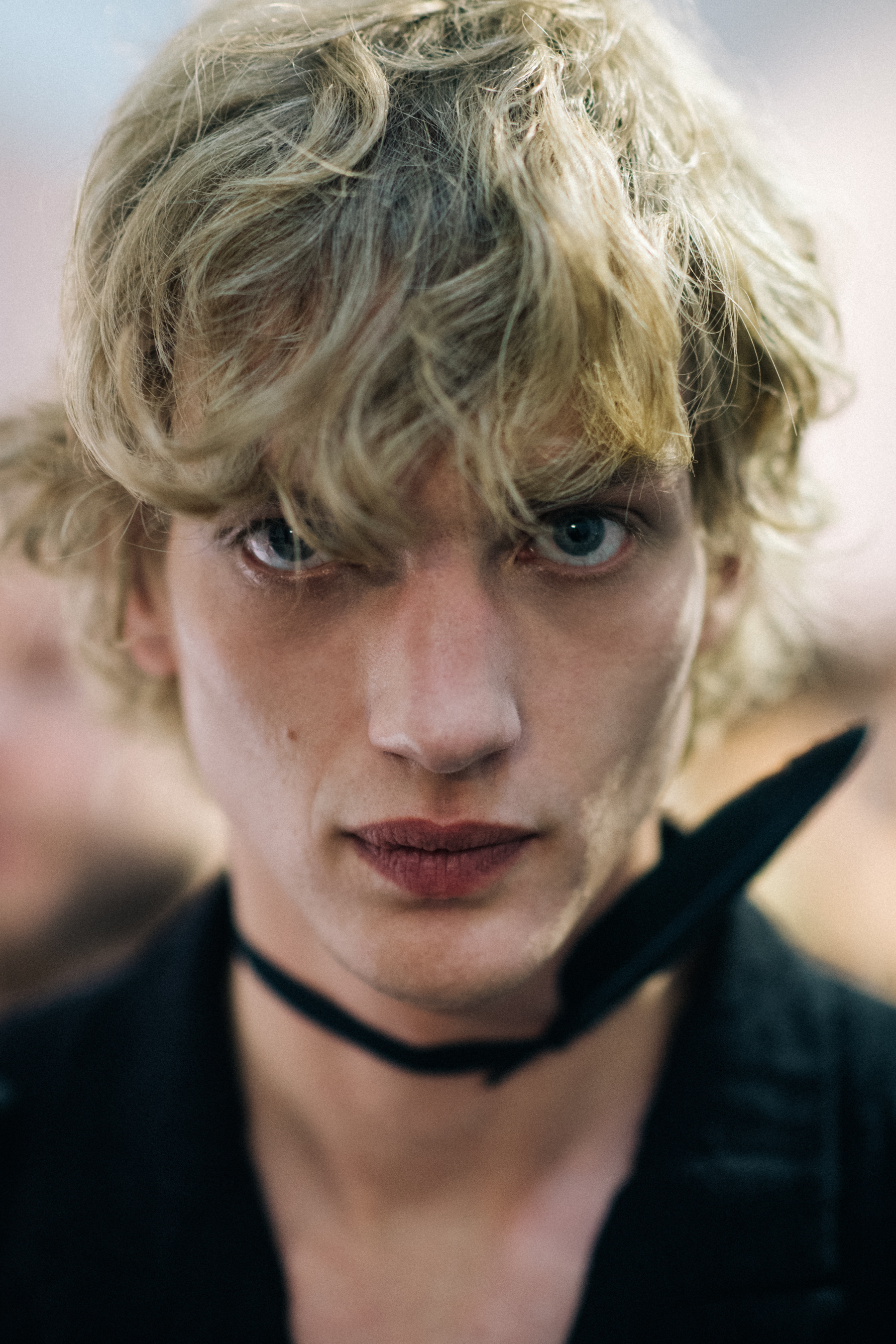 Blond male model portrait