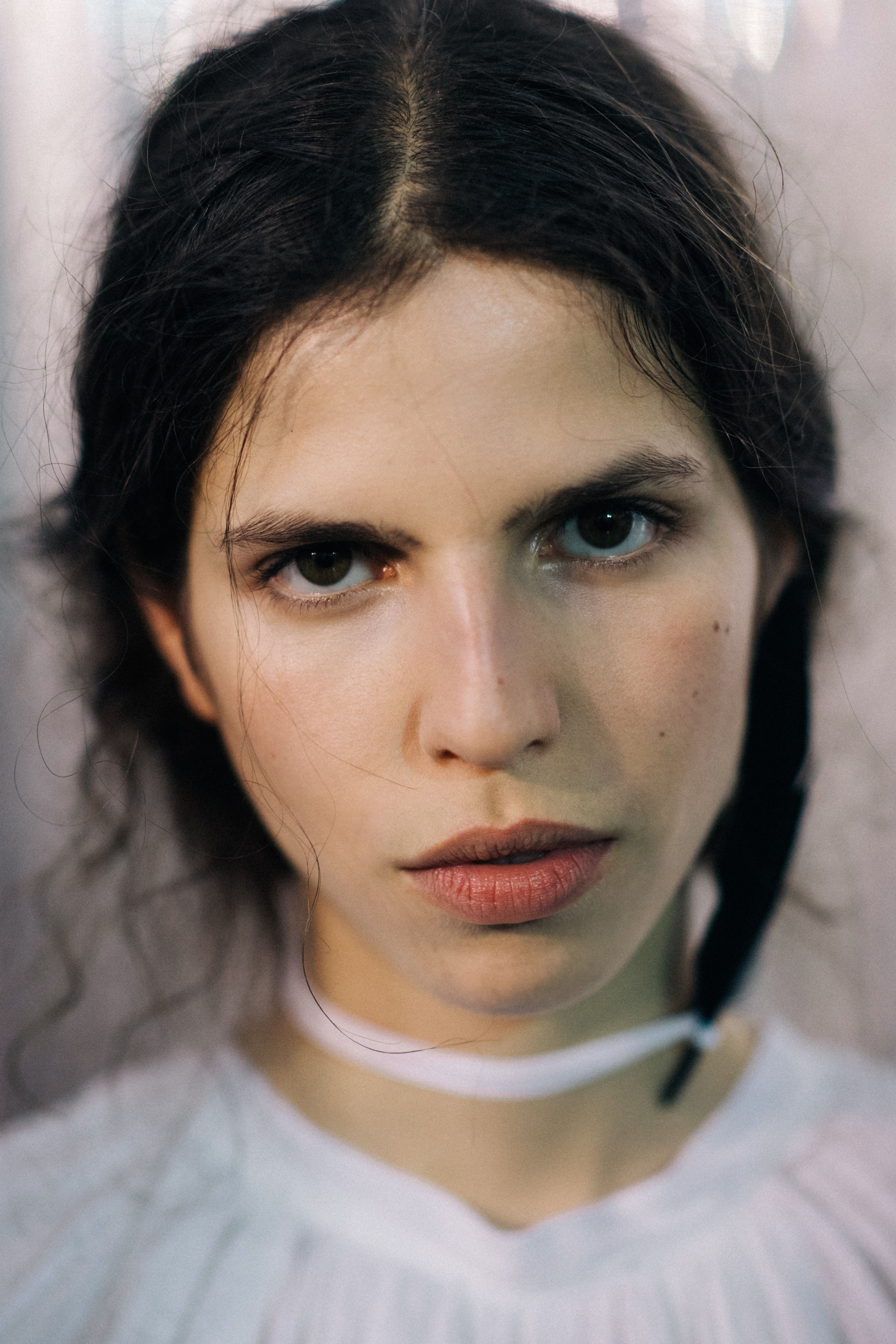 Female model before fashion show