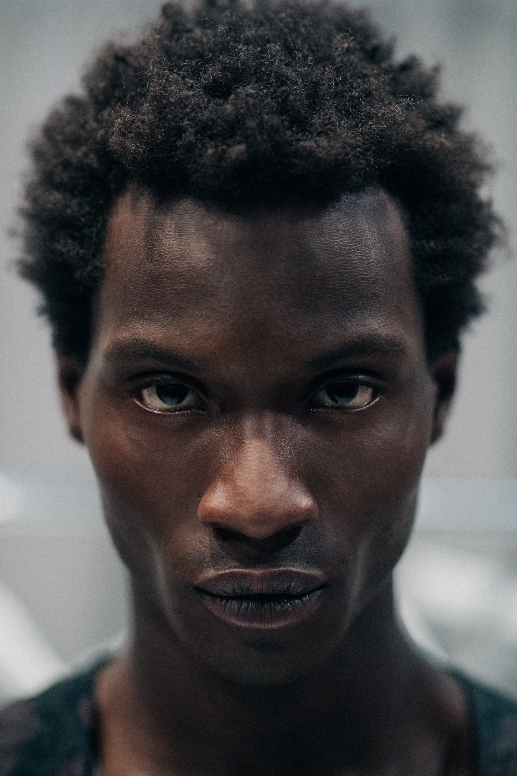 Portrait of top African male model