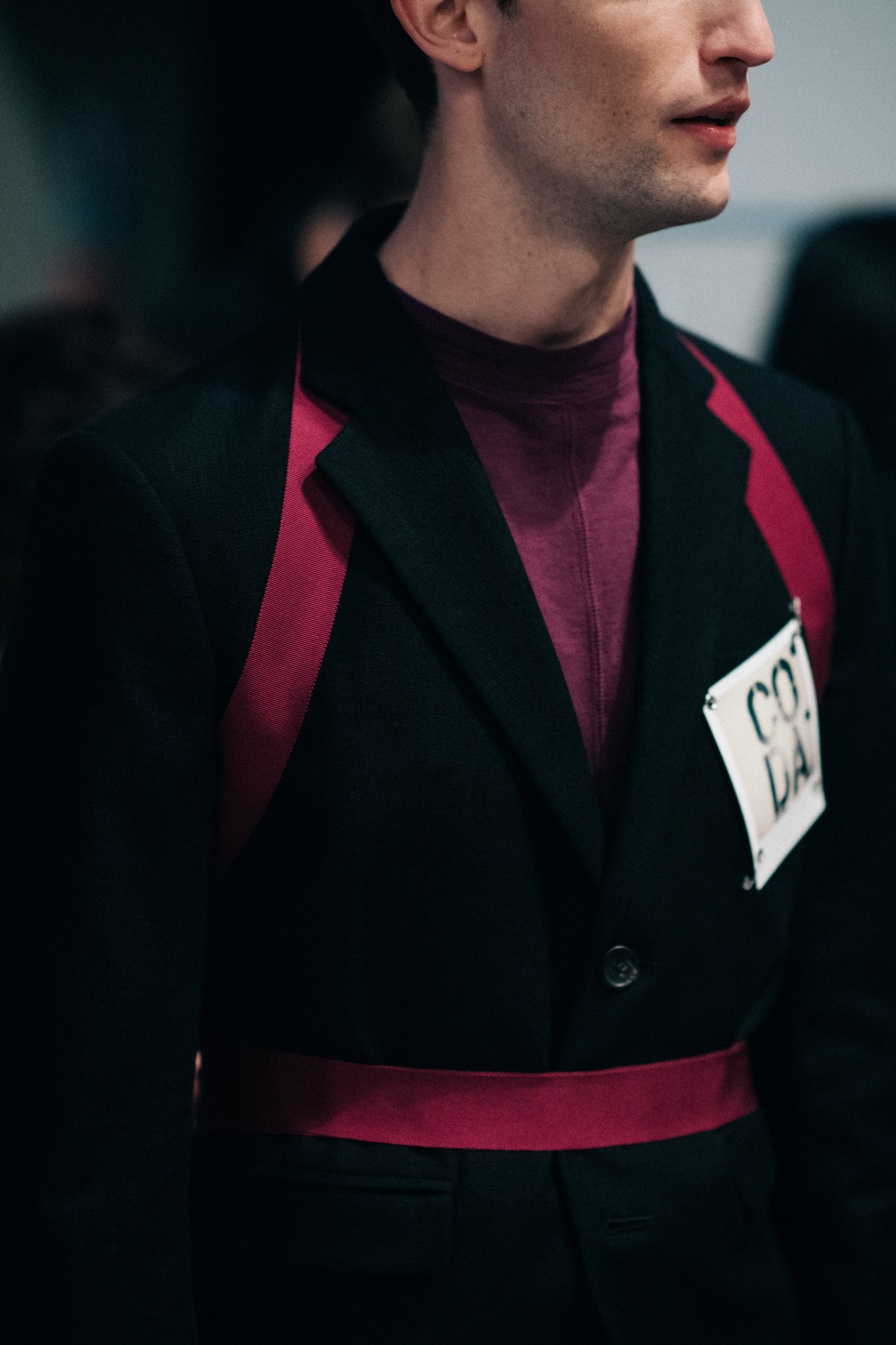American male model wearing blazer