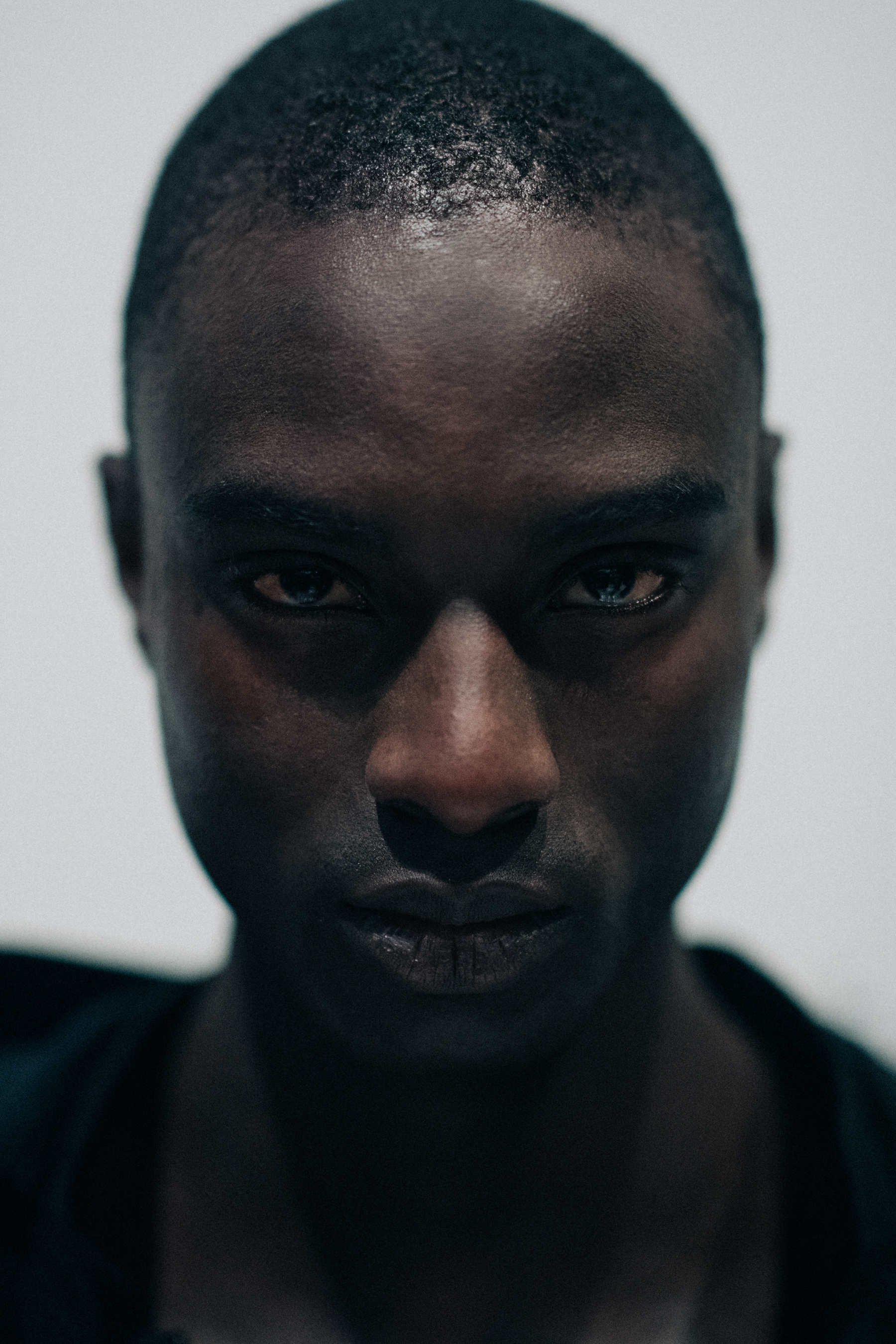 Portrait of African male model