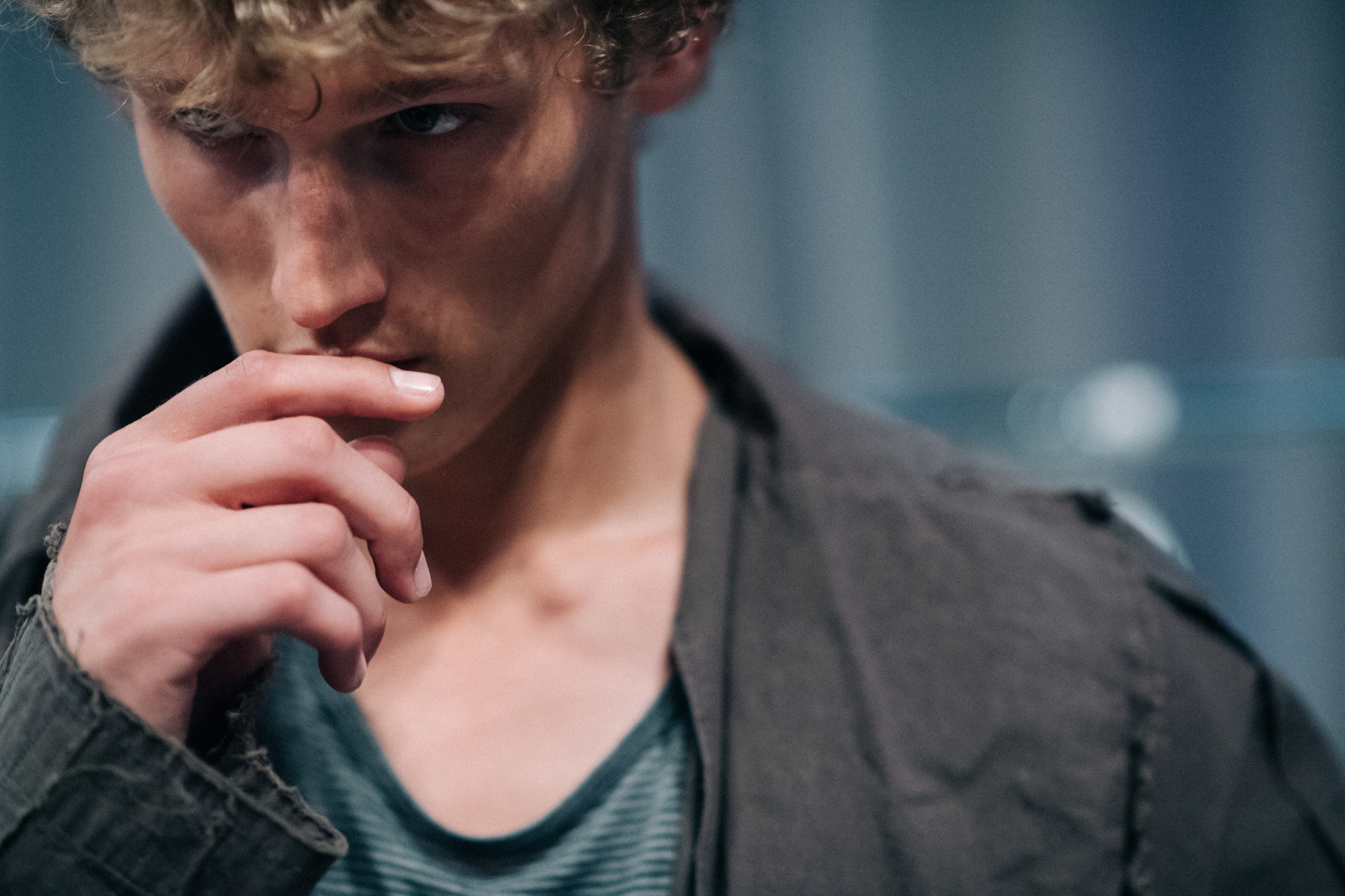 Dutch model dressed before show