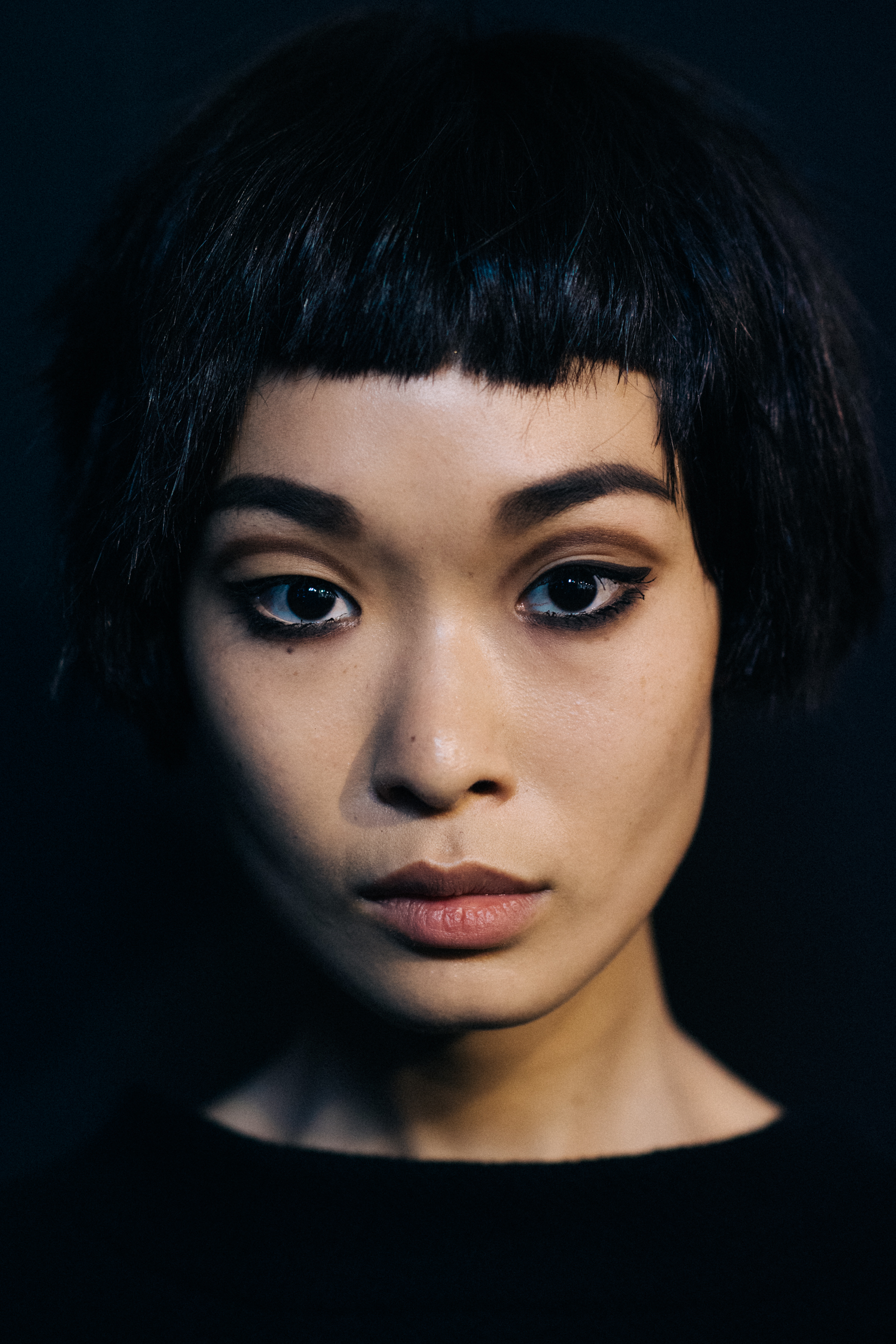 Portrait of a Kazakh top model couture