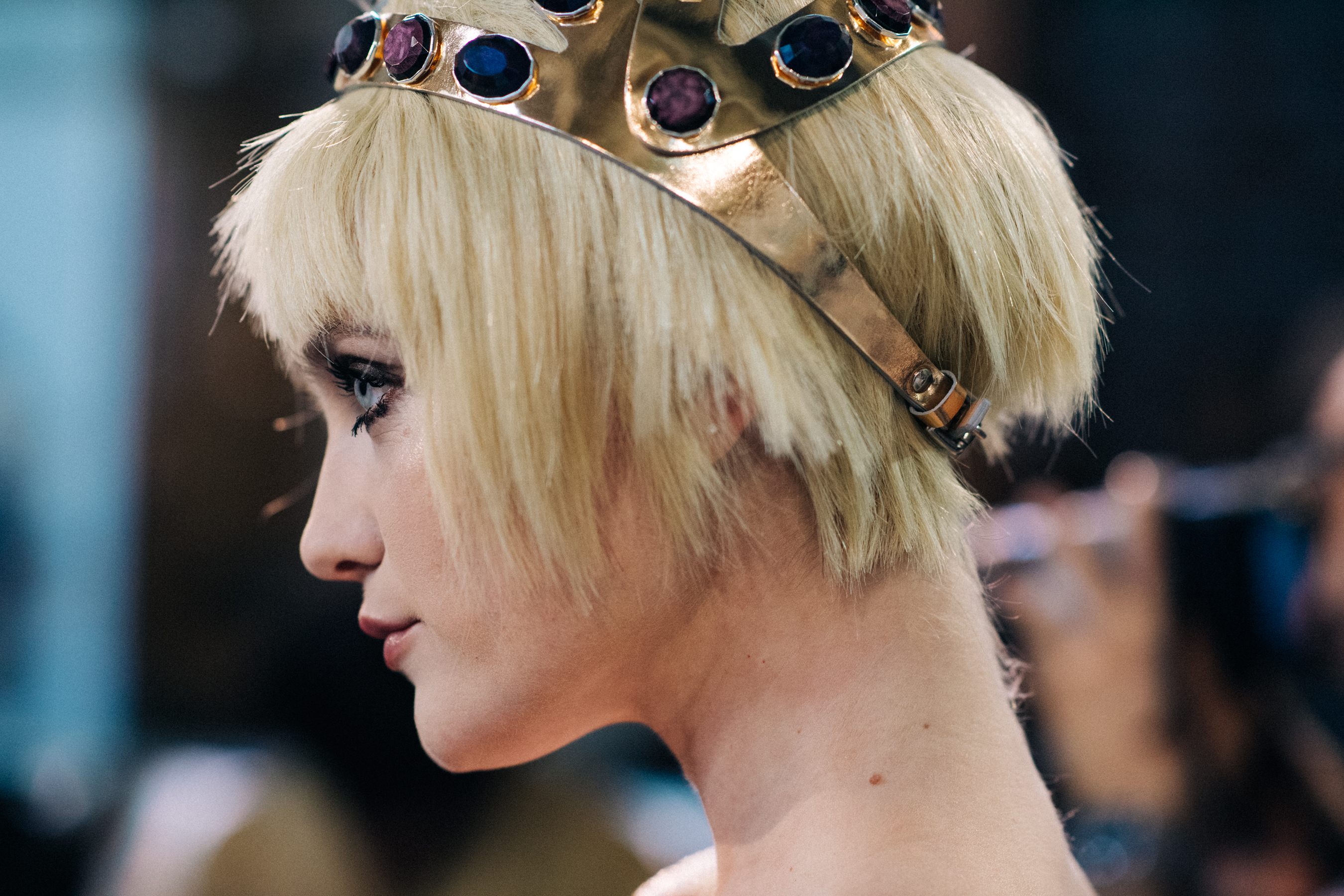 Russian top model wearing crown
