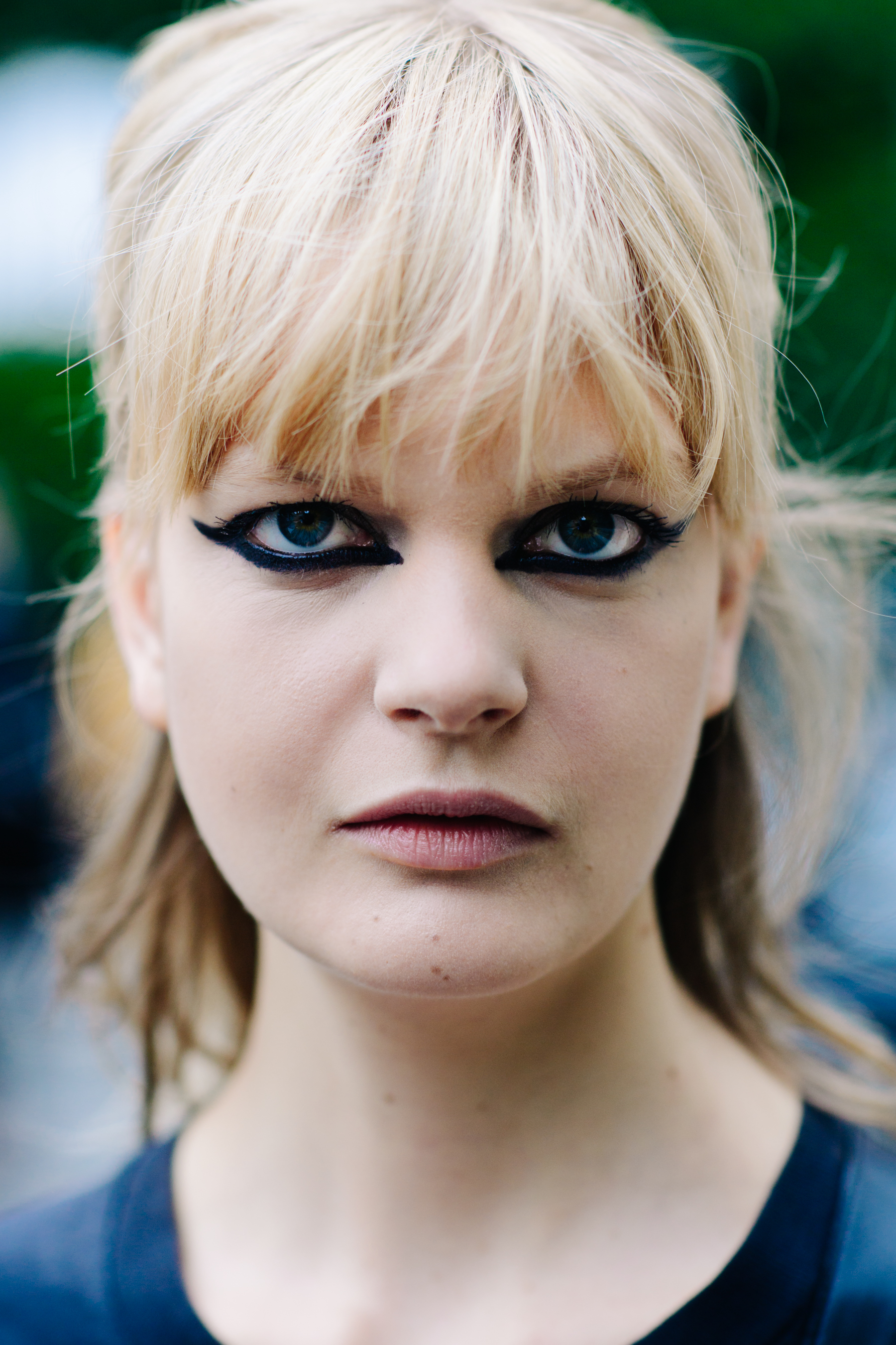 Portrait of female after show