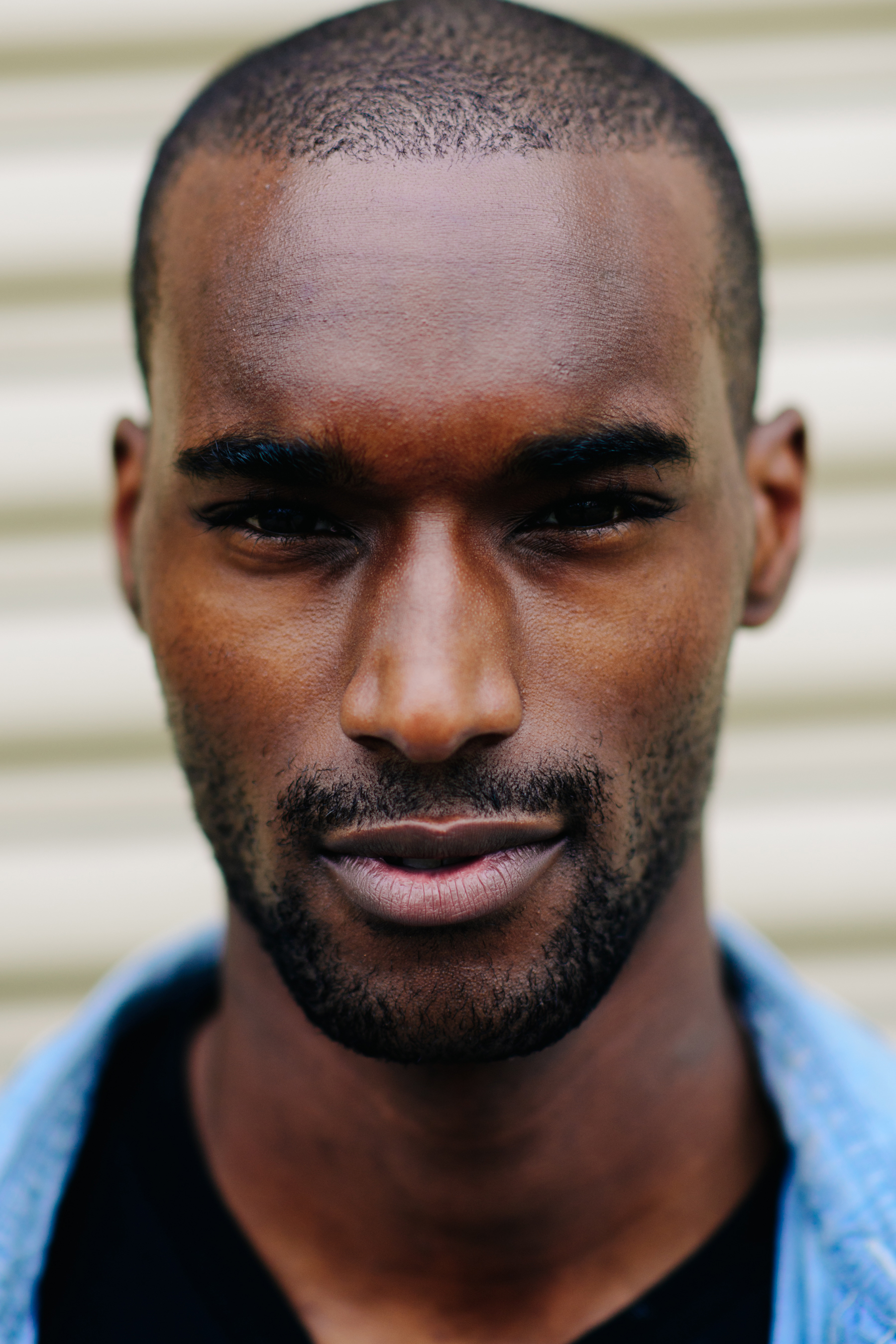 Portrait of a male model at NYWFM