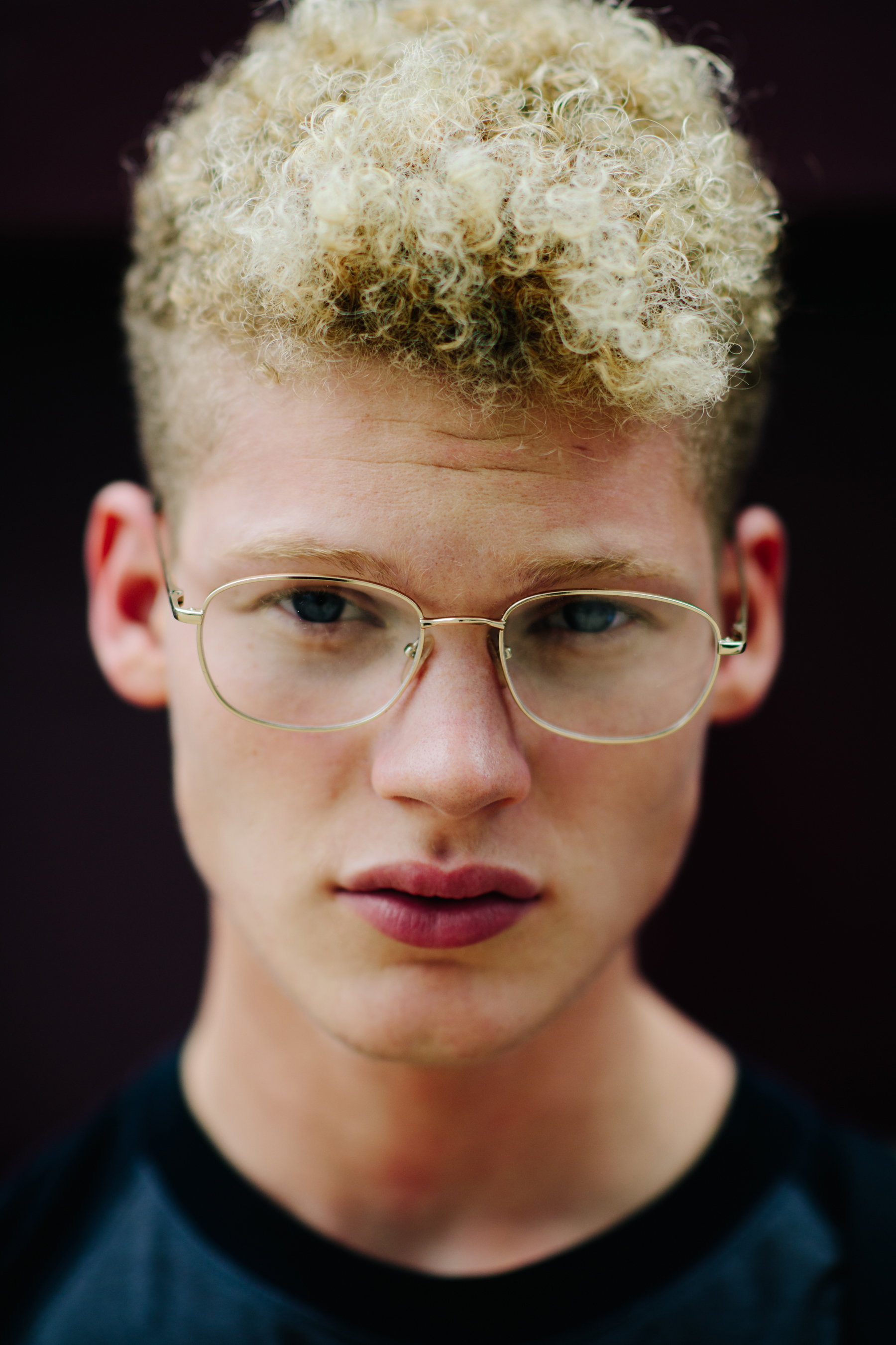 Portrait of male model wearing glasses