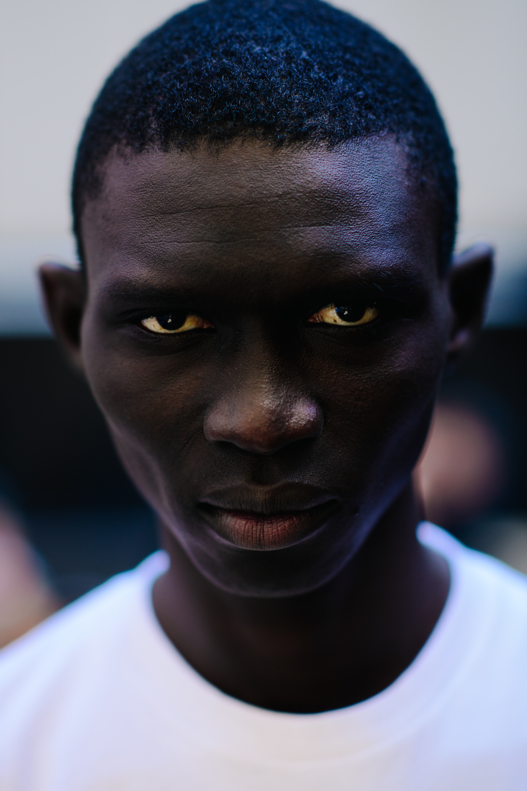 Portrait of African top male model